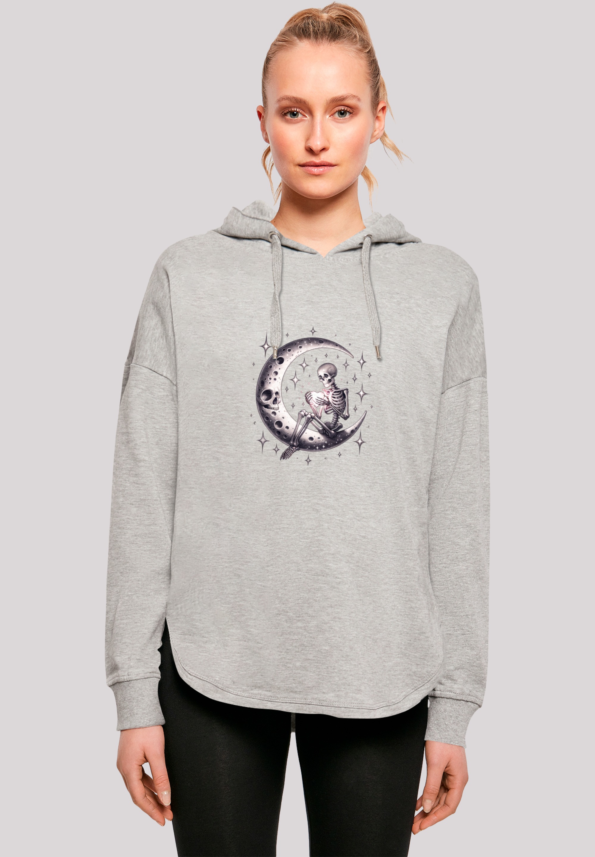 F4NT4STIC Kapuzenpullover »Gothic Valentinstag Skelett Mond«, Premium Qualität
