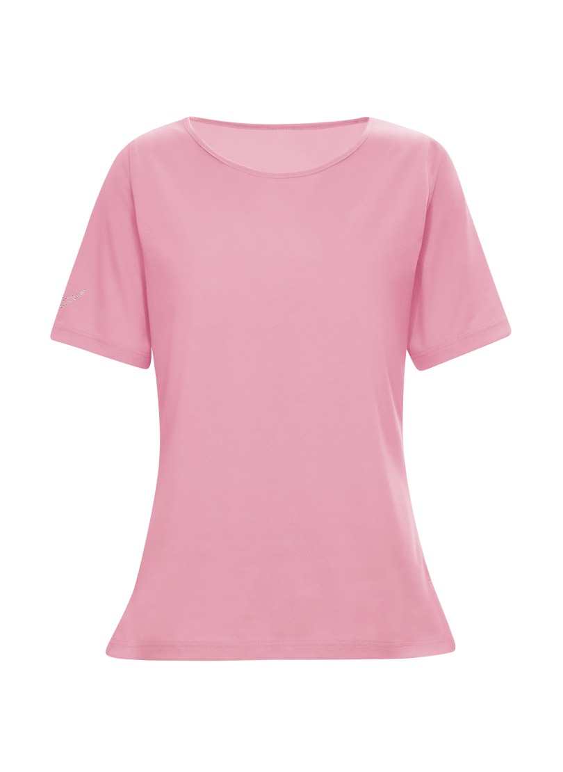 Trigema T-Shirt "TRIGEMA T-Shirt DELUXE Baumwolle mit Kristallsteinen", 1 S günstig online kaufen