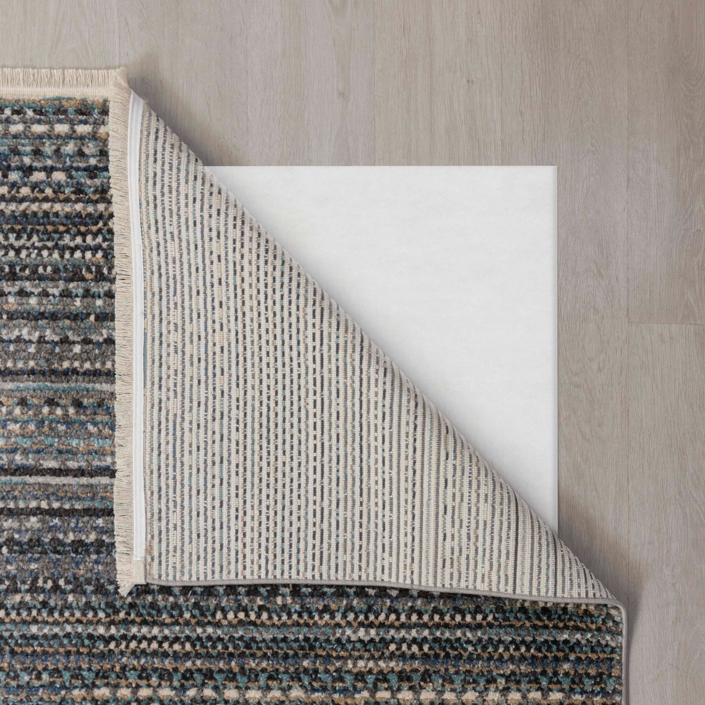 Teppich FLAIR RUGS "Camino", blau, B:60cm H:8mm L:230cm, Kunstfaser, Teppiche, Teppich, Flachgewebe, Skandi, Esszimmer, Wohnzimmer, Flur 2