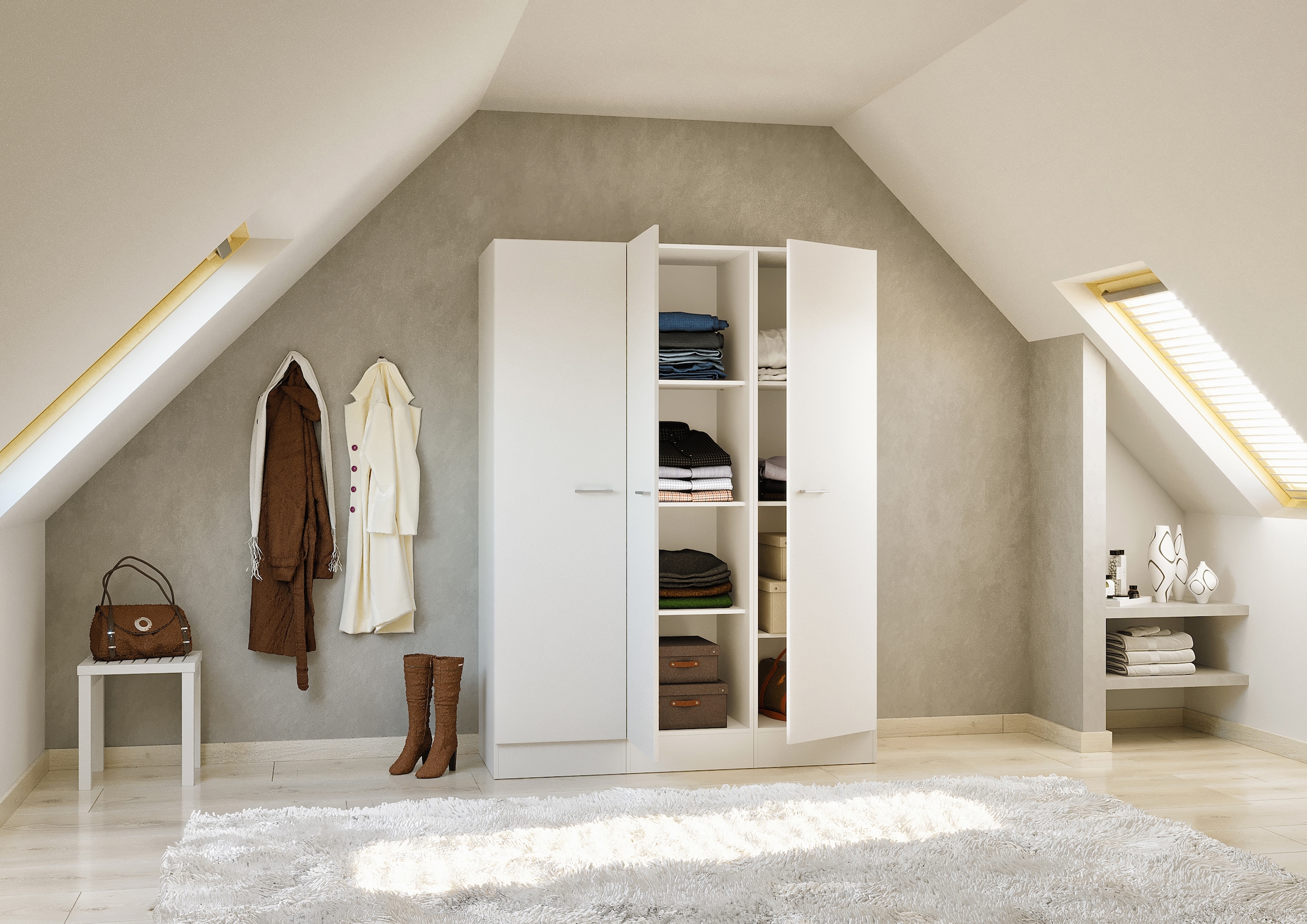 Flex-Well Mehrzweckschrank-Set »L-150-1010-000-Lucca«, (Komplett-Set), Gesamtbreite 150 cm