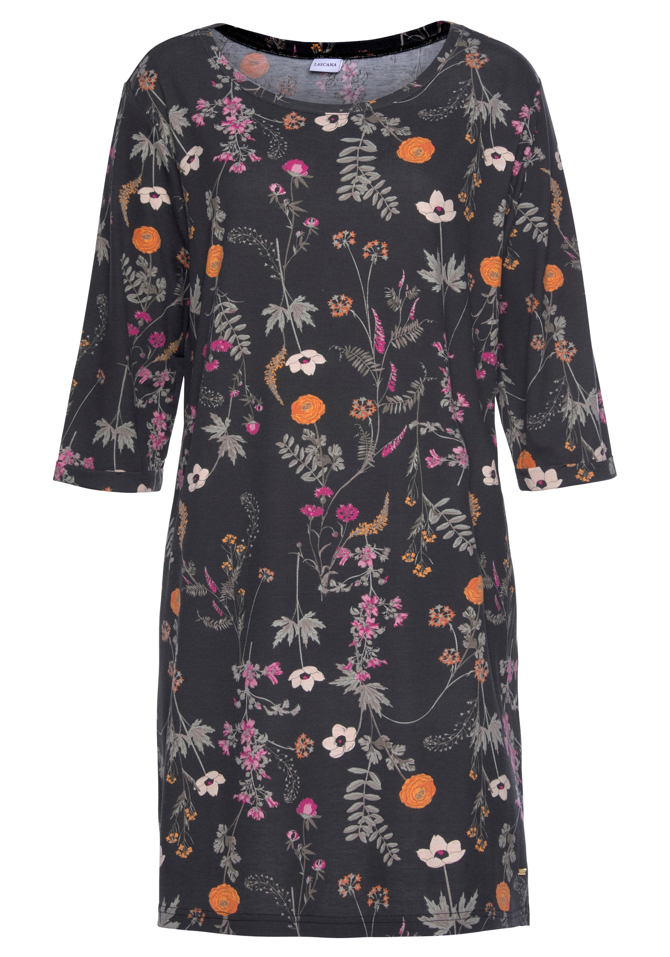 Muster Wildblumen Nachthemd, online | mit BAUR bestellen LASCANA