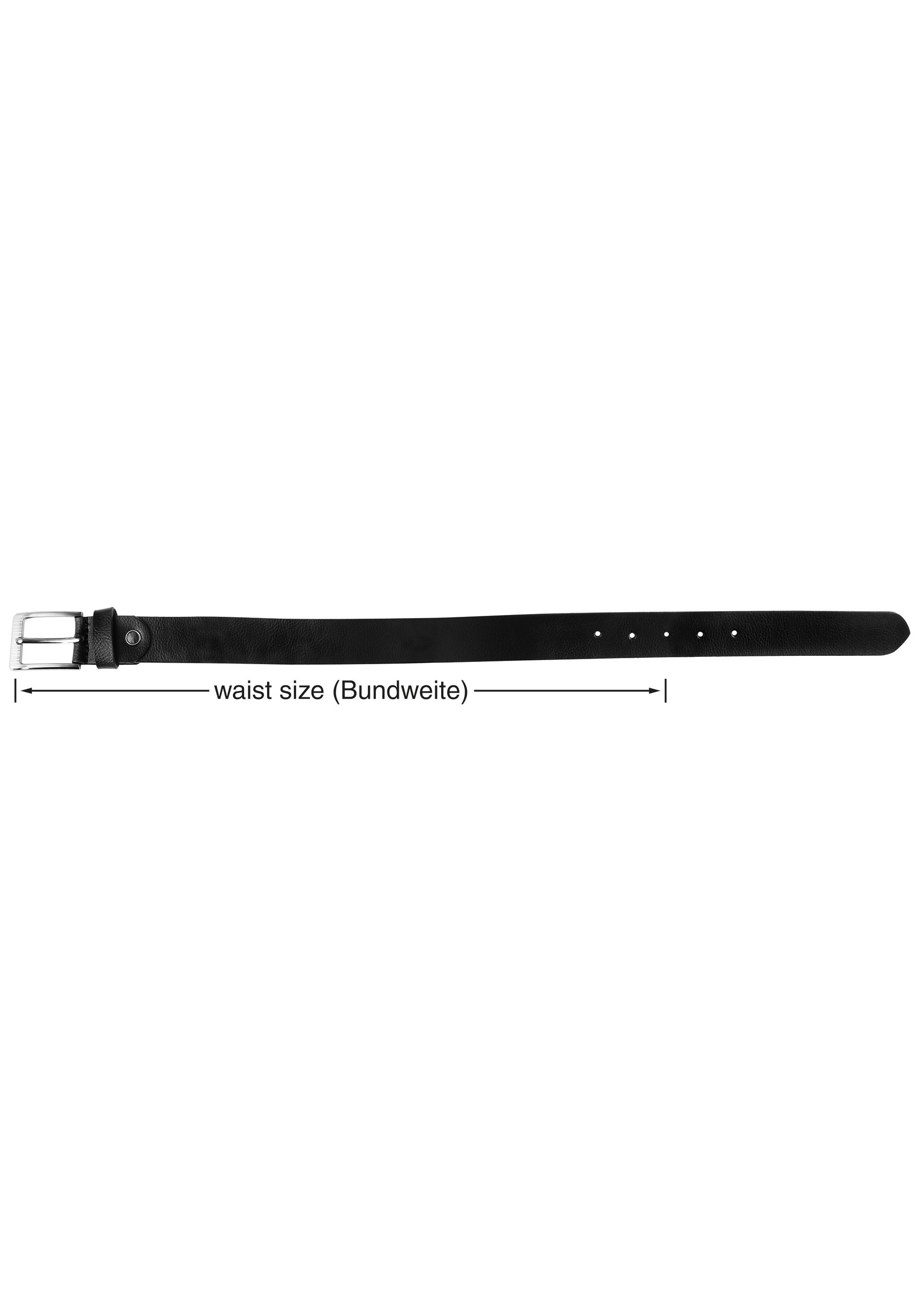 Leonardo Verrelli Ledergürtel »hochwertiges Echt Leder, schwarz, 90 cm - 120 cm (BundweiteI)«