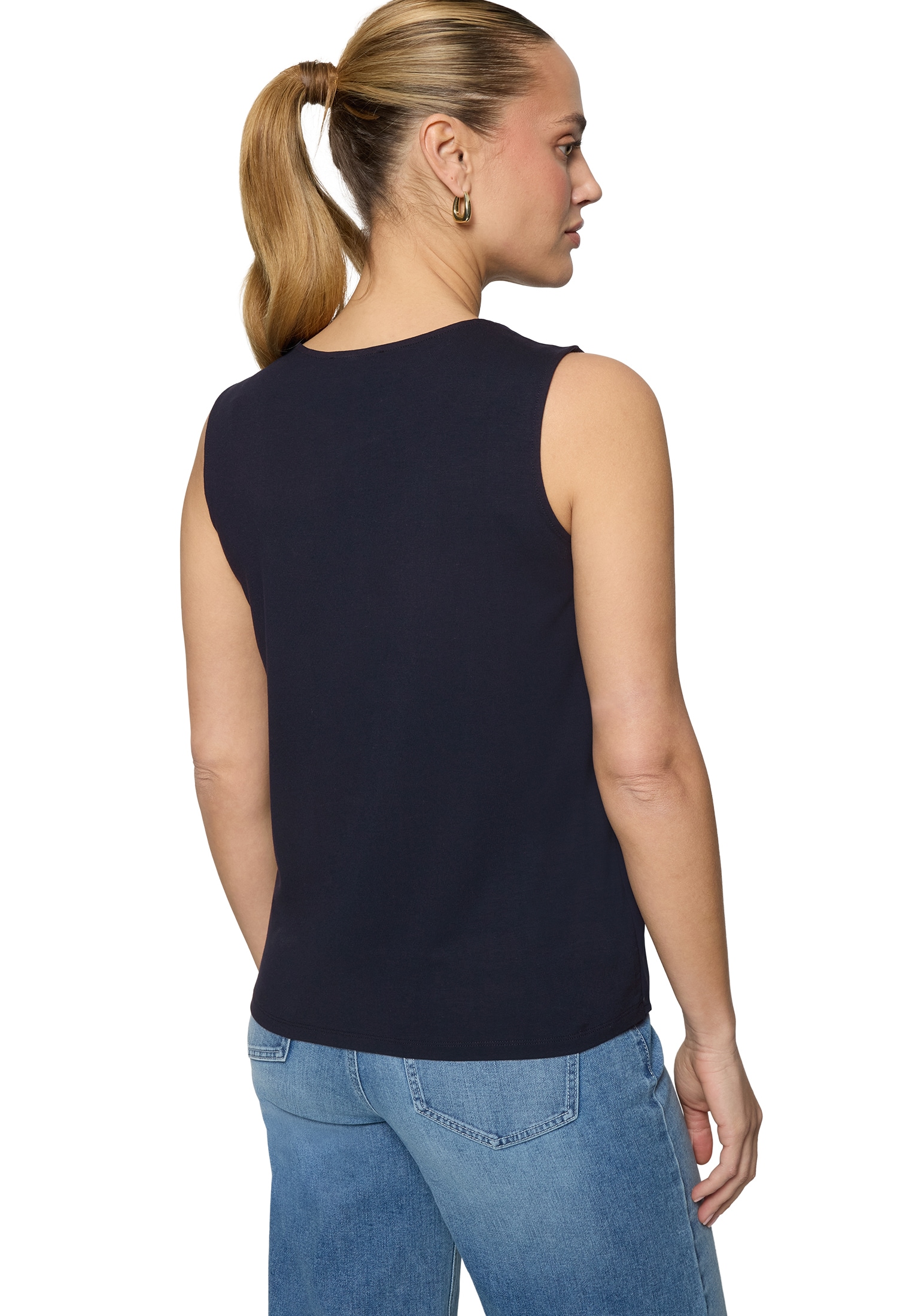 Zero Blusentop »Damen mit Rundhalsausschnitt«