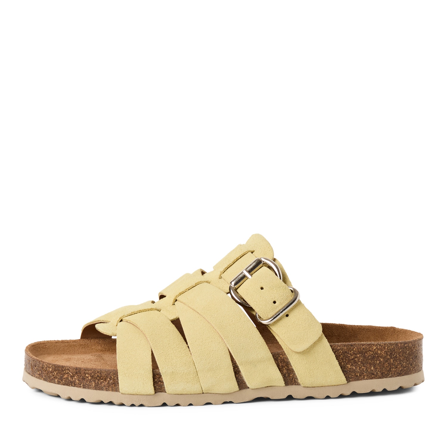 Tamaris Pantolette  Schlupfschuh, Hausschuh, Sommerschuh mit Veloursleder-Fußbett