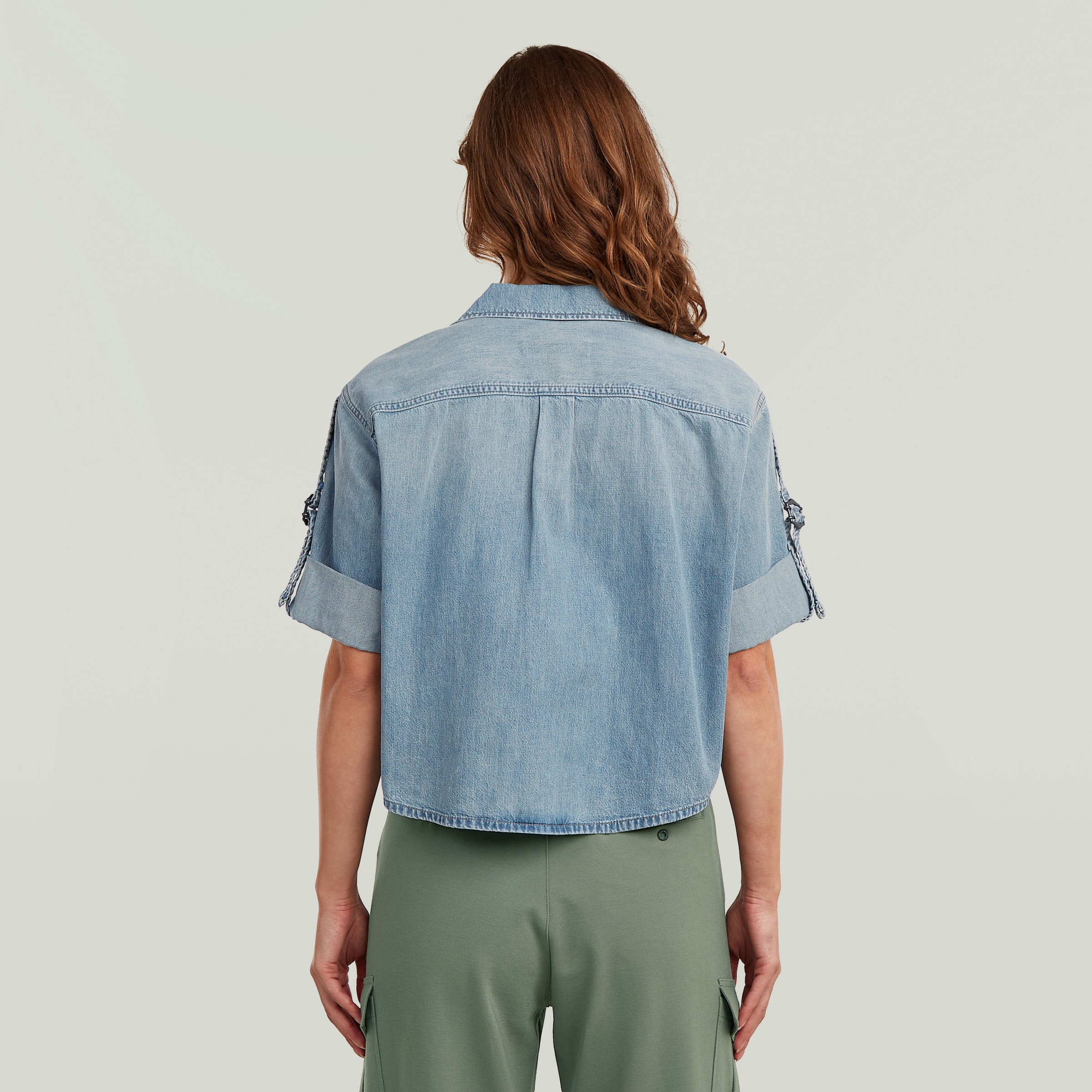 G-STAR Hemdbluse »Boxy Relaxed Shirt ss wmn« mit gekrempelten Ärmeln, Reverskragen