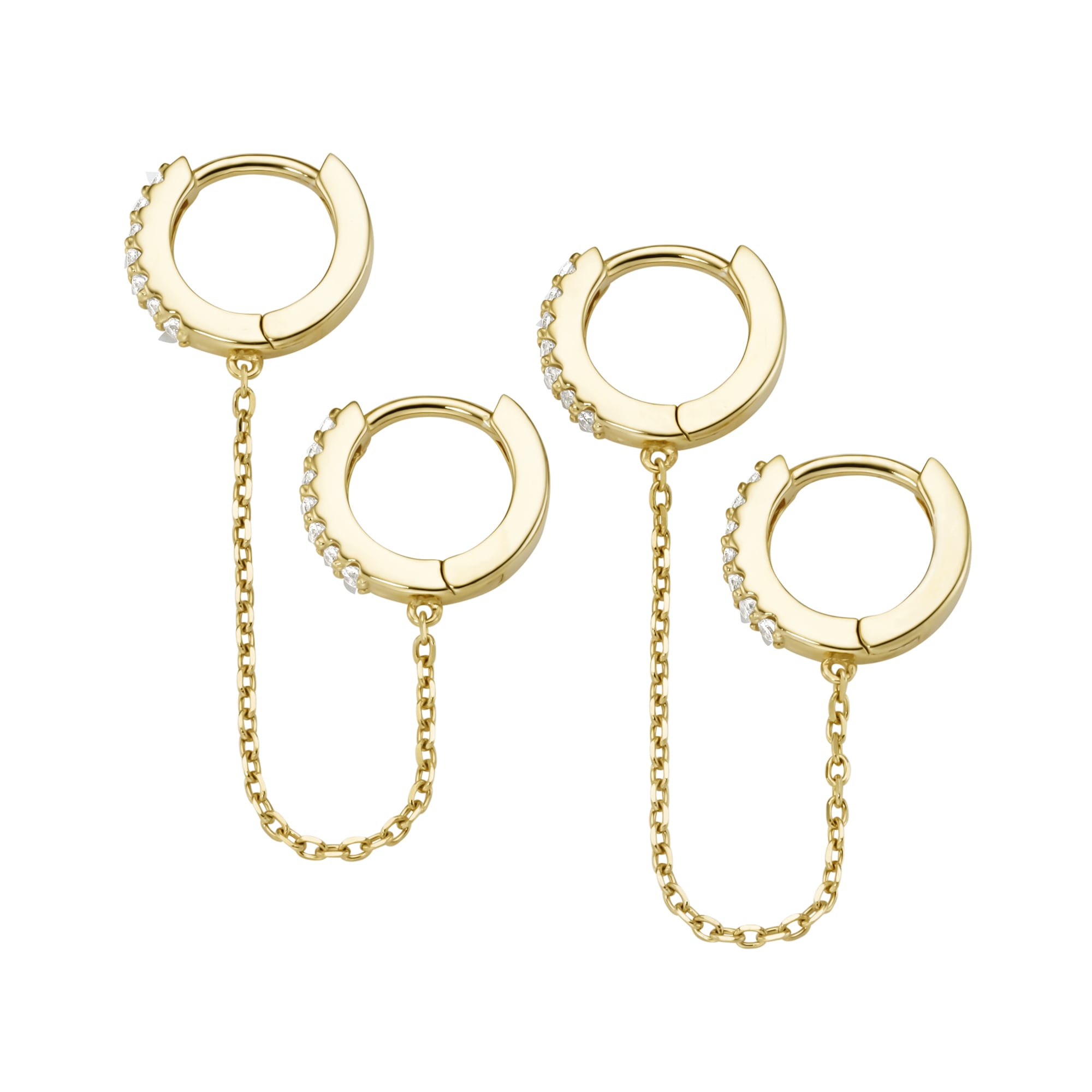 GIORGIO MARTELLO MILANO Paar Creolen »mit Zirkonia, Silber 925«