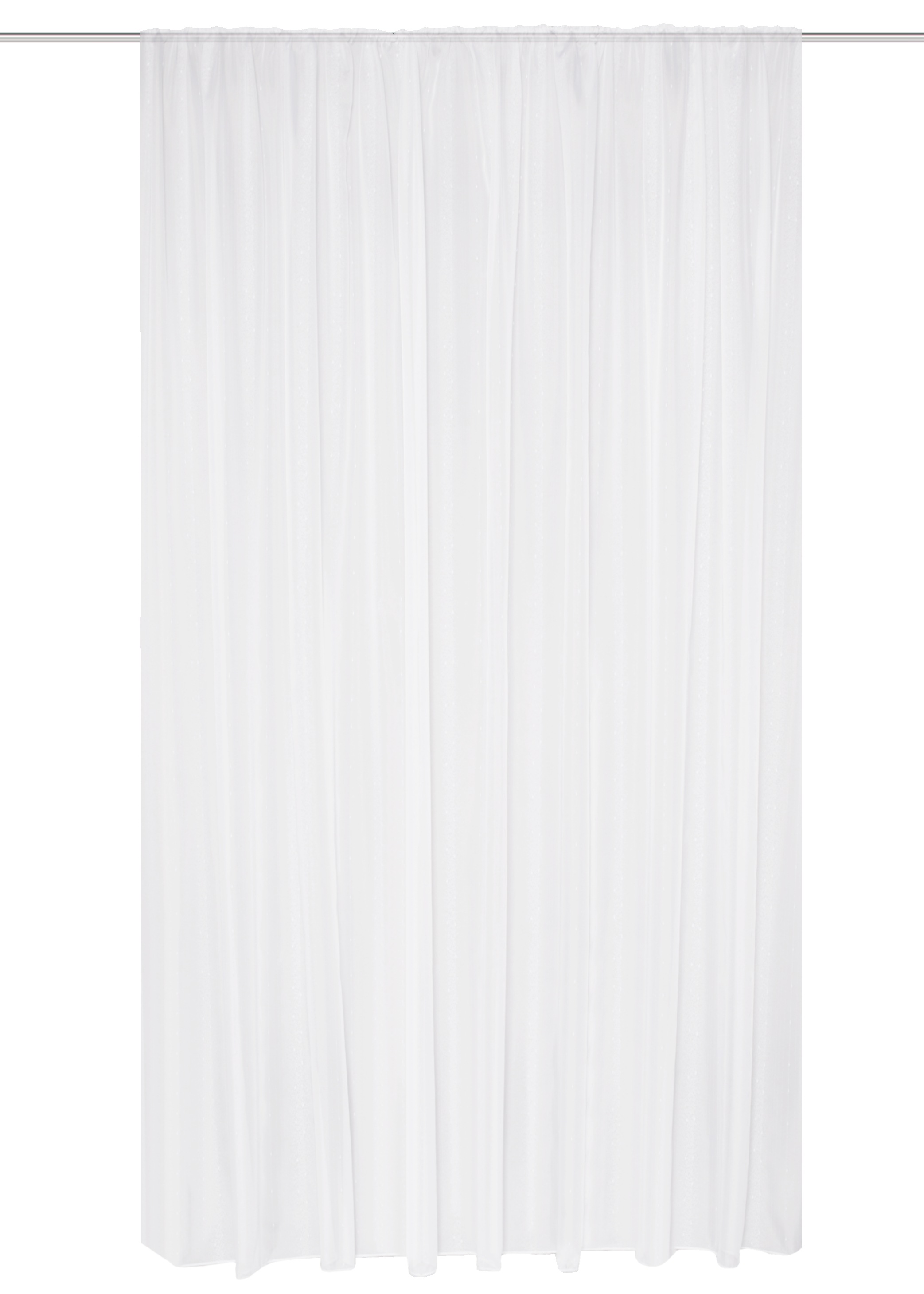 Thumbnail - HOME WOHNIDEEN Gardine "KYRA" Kräuselband 1 Stk. tlg. EFFEKTVOILE LÄNGSSTREIFEN, KRÄUSELBAND