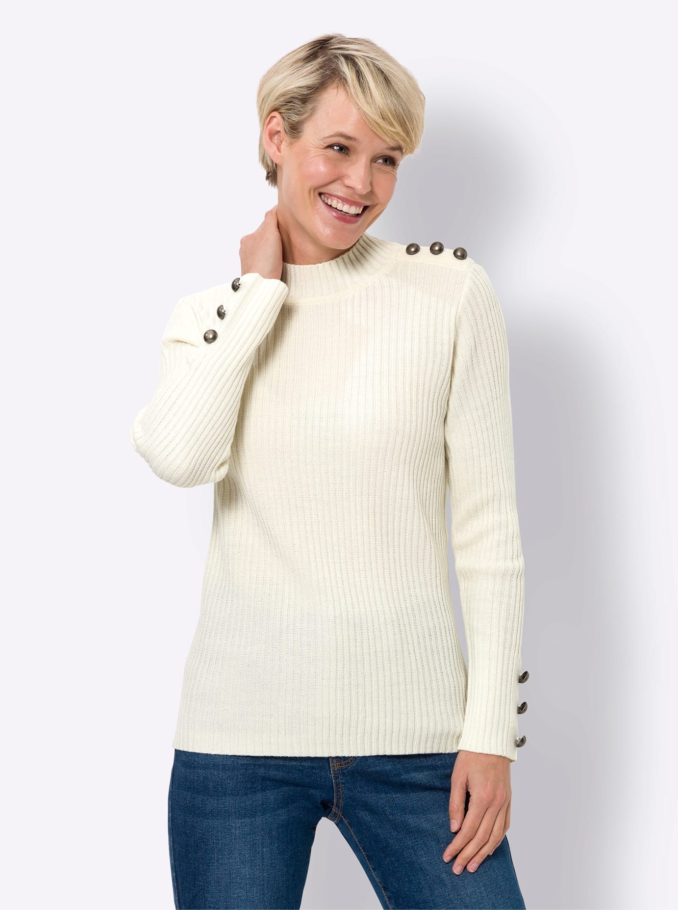 Classic Basics Stehkragenpullover "Stehkragen-Pullover" günstig online kaufen