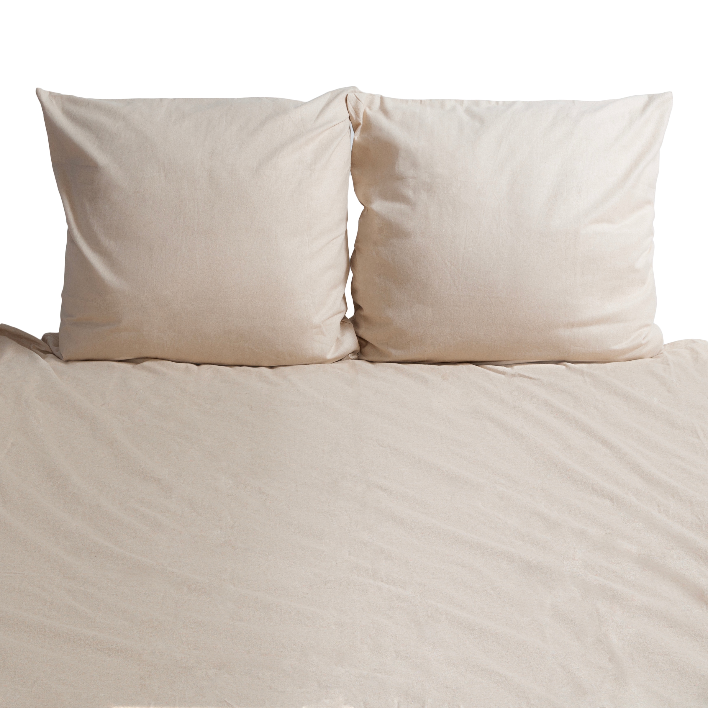 Bettwäsche WOLKENFELDbeige, Flanell, Obermaterial: 100% Baumwolle, Bettwäsche, "Wolkenfeld Flanell Winterbettwäsche 135x200cm, 155x220cm &