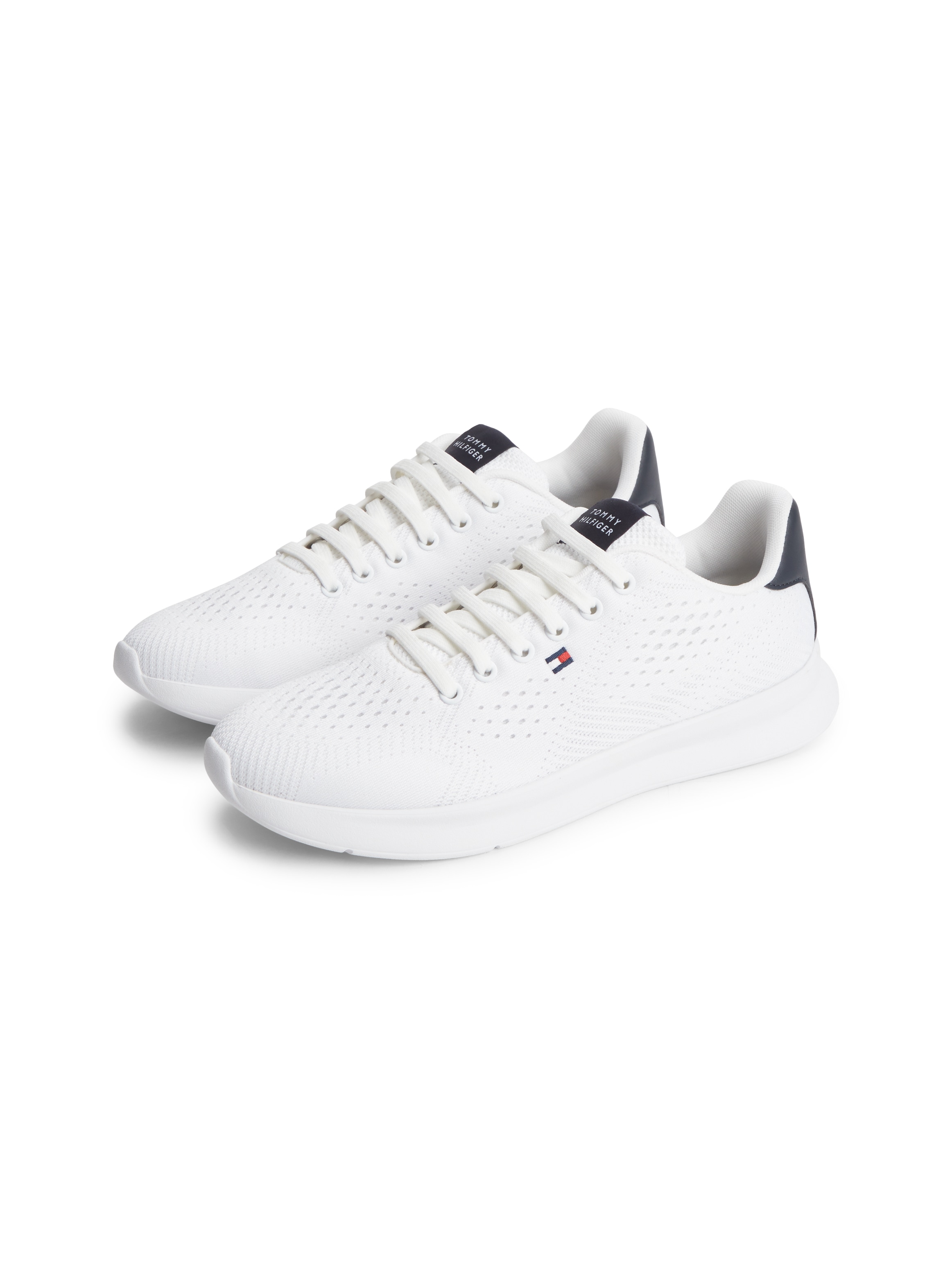 Tommy Hilfiger "LIGHTWEIGHT RUNNER KNIT" Freizeitschuh, Halbschuh, Schnürschuh mit seitlicher Logo-Flagg