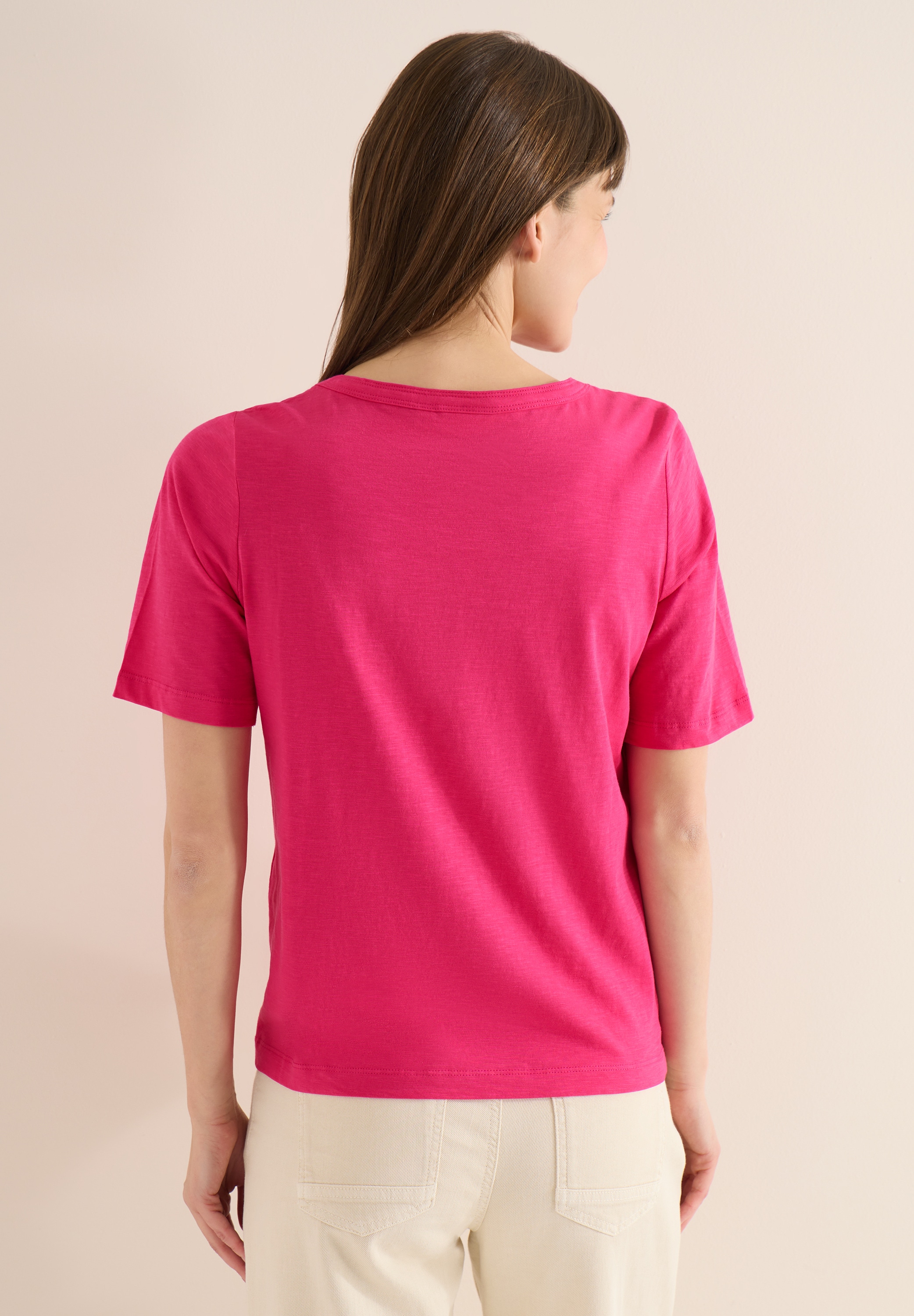 Cecil T-Shirt mit U-Boot-Ausschnitt