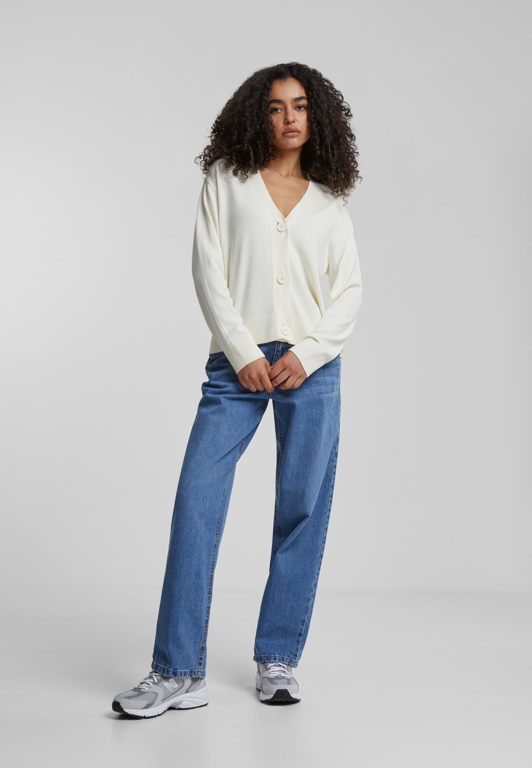 URBAN CLASSICS Strickjacke »Urban Classics Damen Ladies Knitted Cardigan«