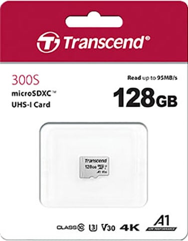 Transcend Speicherkarte »300S microSDXC 128GB«, (Class 10 100 MB/s Lesegeschwindigkeit)