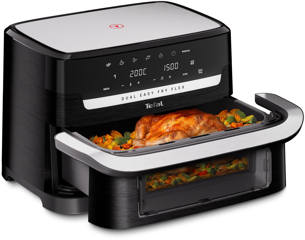 Tefal Heißluftfritteuse "EY9228 Easy Fry Flex" 2700 W 7 voreingestellte Pro günstig online kaufen