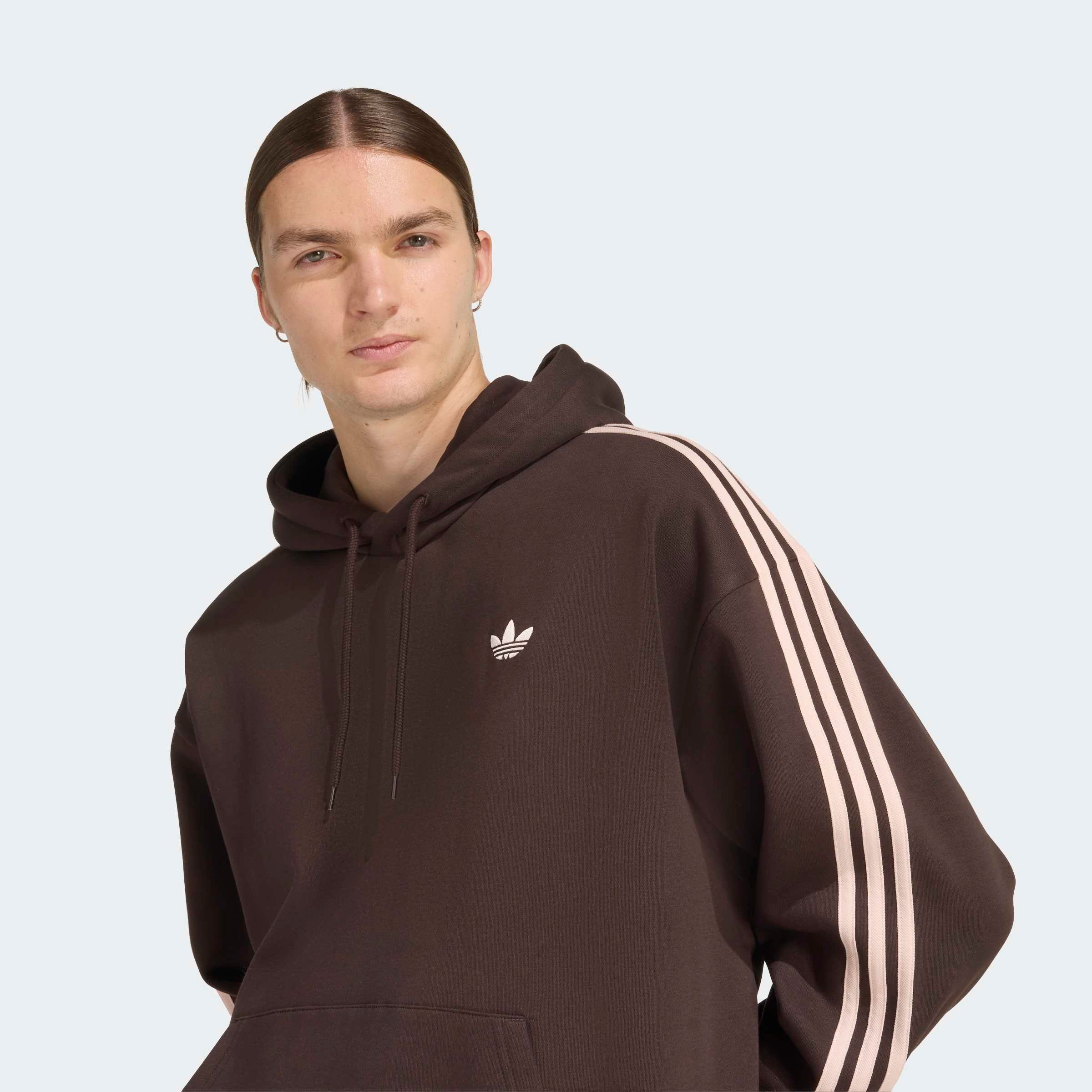 Adidas Originals Sweat à Capuche Adicolor Classics 3 Stripes Aurora Coffee S Homme 3