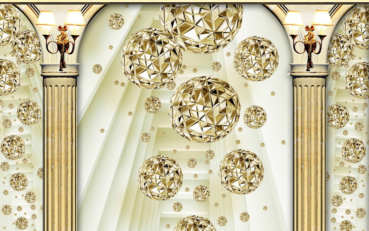 Papermoon Fototapete »Muster mit Blumen«