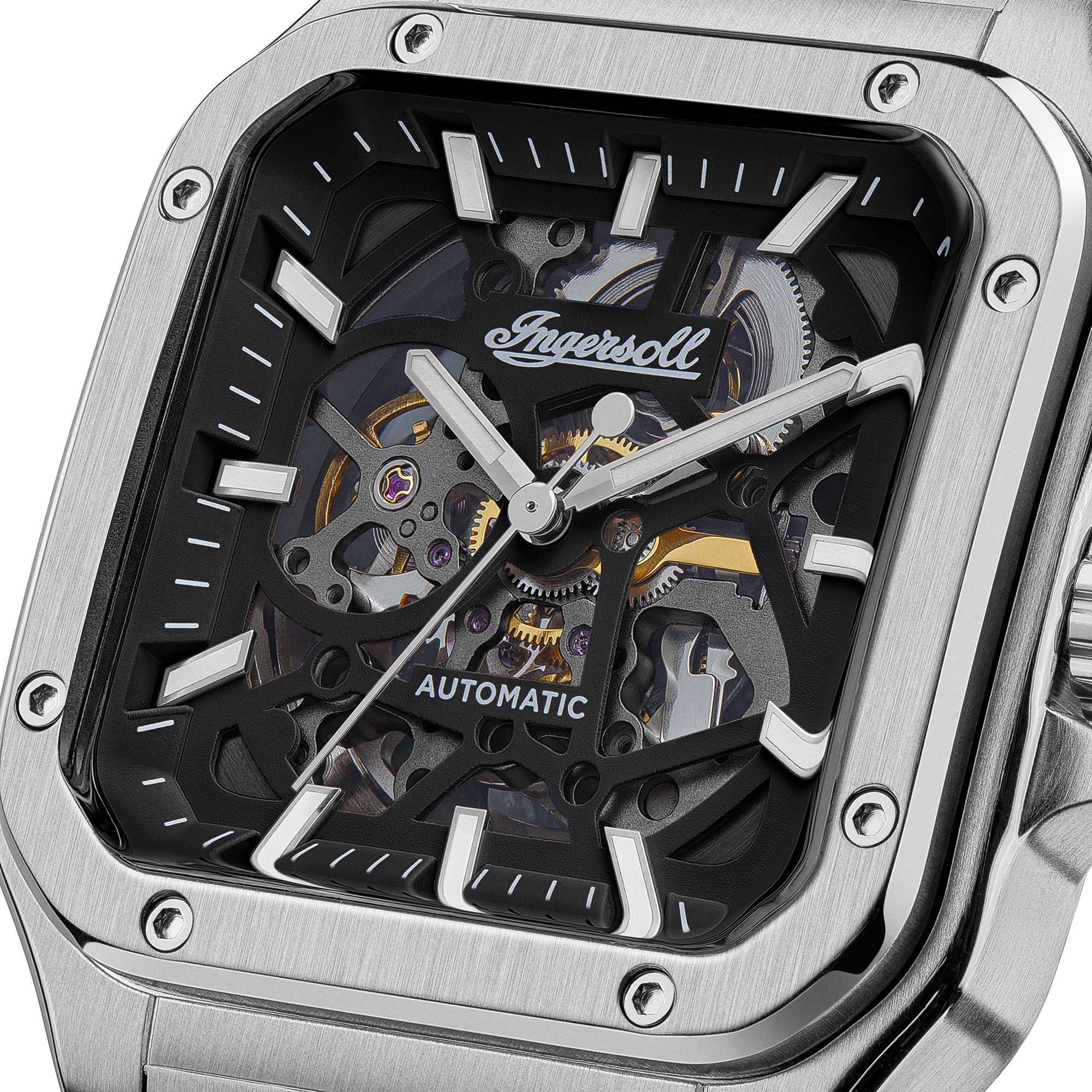Ingersoll Automatikuhr »The Ollie« Armbanduhr, Herrenuhr, Mechanische Uhr, Edelstahlarmband, analog