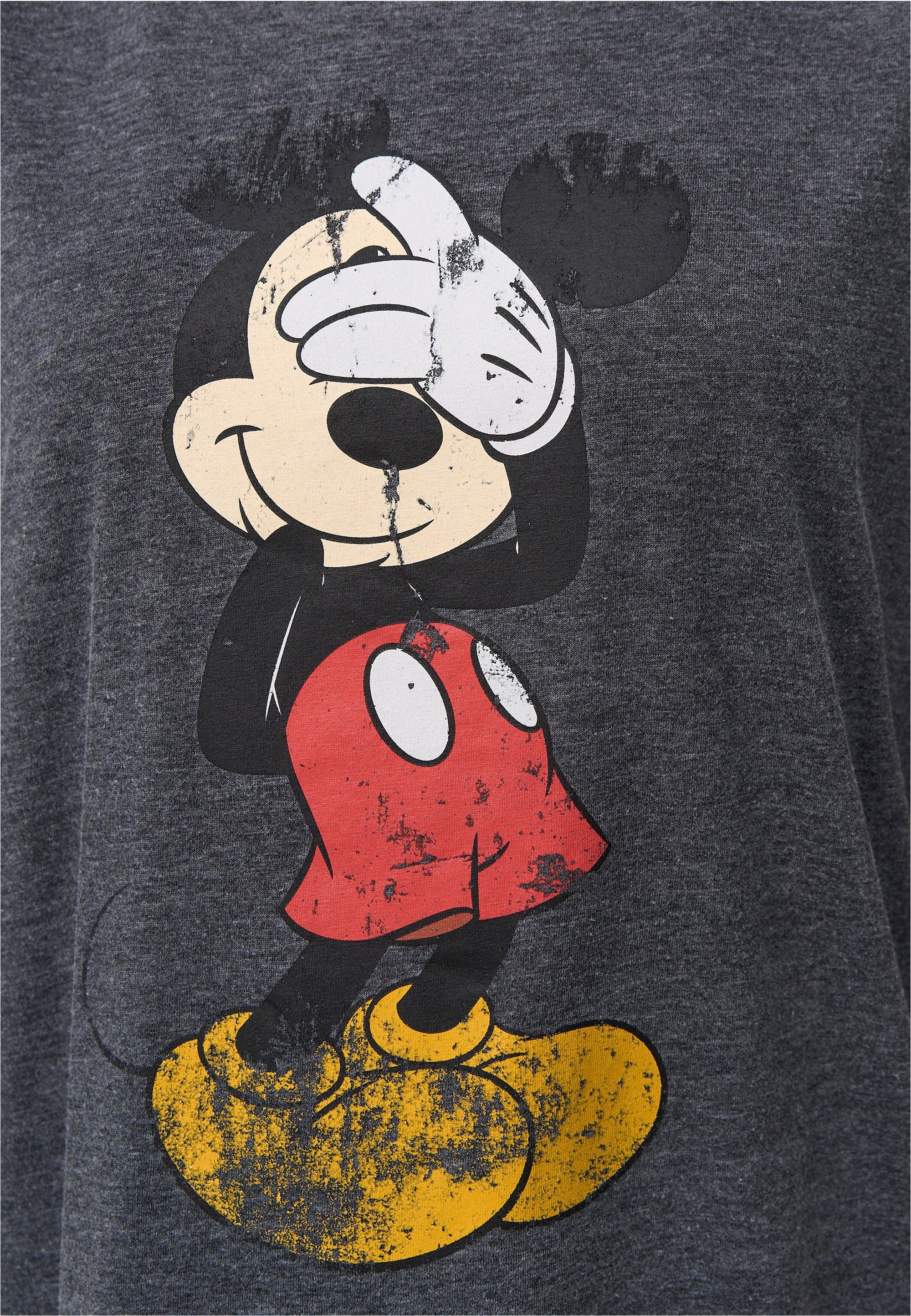 Recovered T-Shirt »Mickey Mouse Shy«, (1 tlg.), mit angesagtem Mickey Mouse-Print