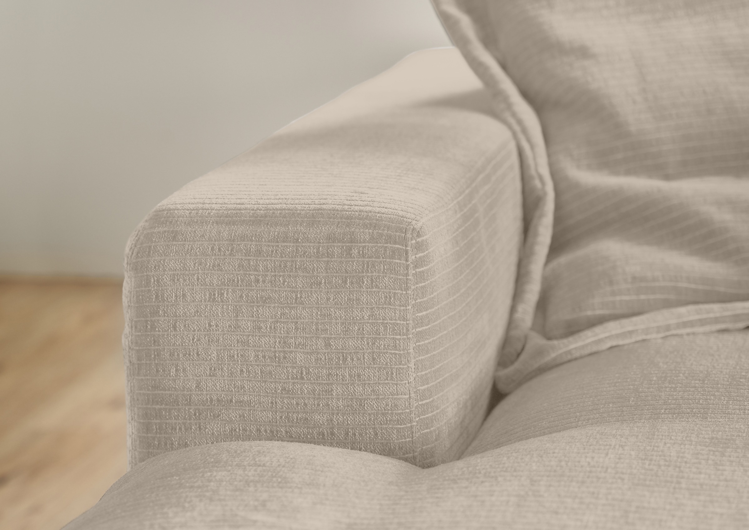 Musterring Ecksofa »Lucia«, verschiedene Farben, großer Longchair mit Armlehne, B330 x T190 cm