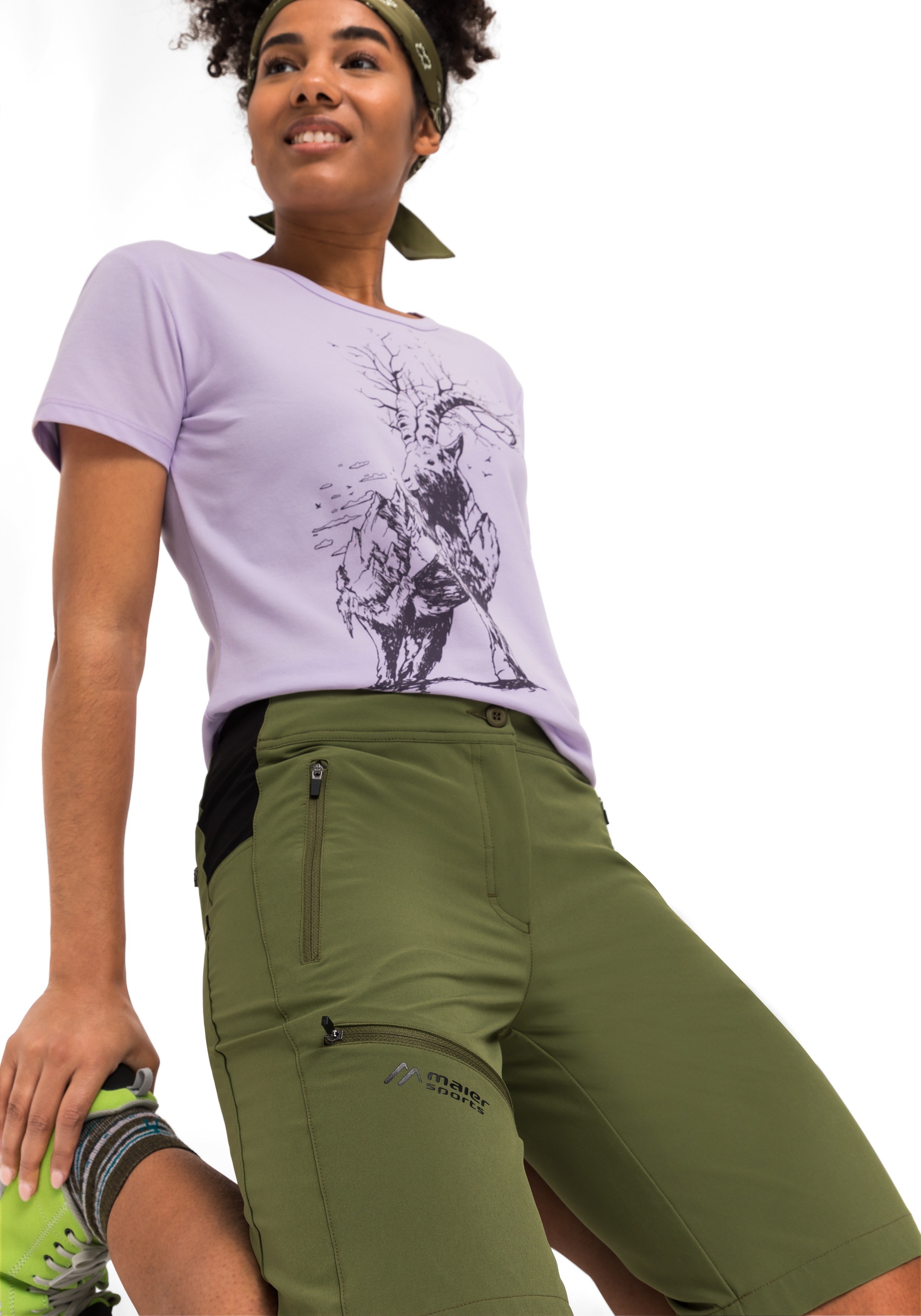 Thumbnail - Maier Sports Bermudas "Latit Short Vario", kurze Damen Wanderhose, moderne Outdoor-Bermuda, Trekkinghose