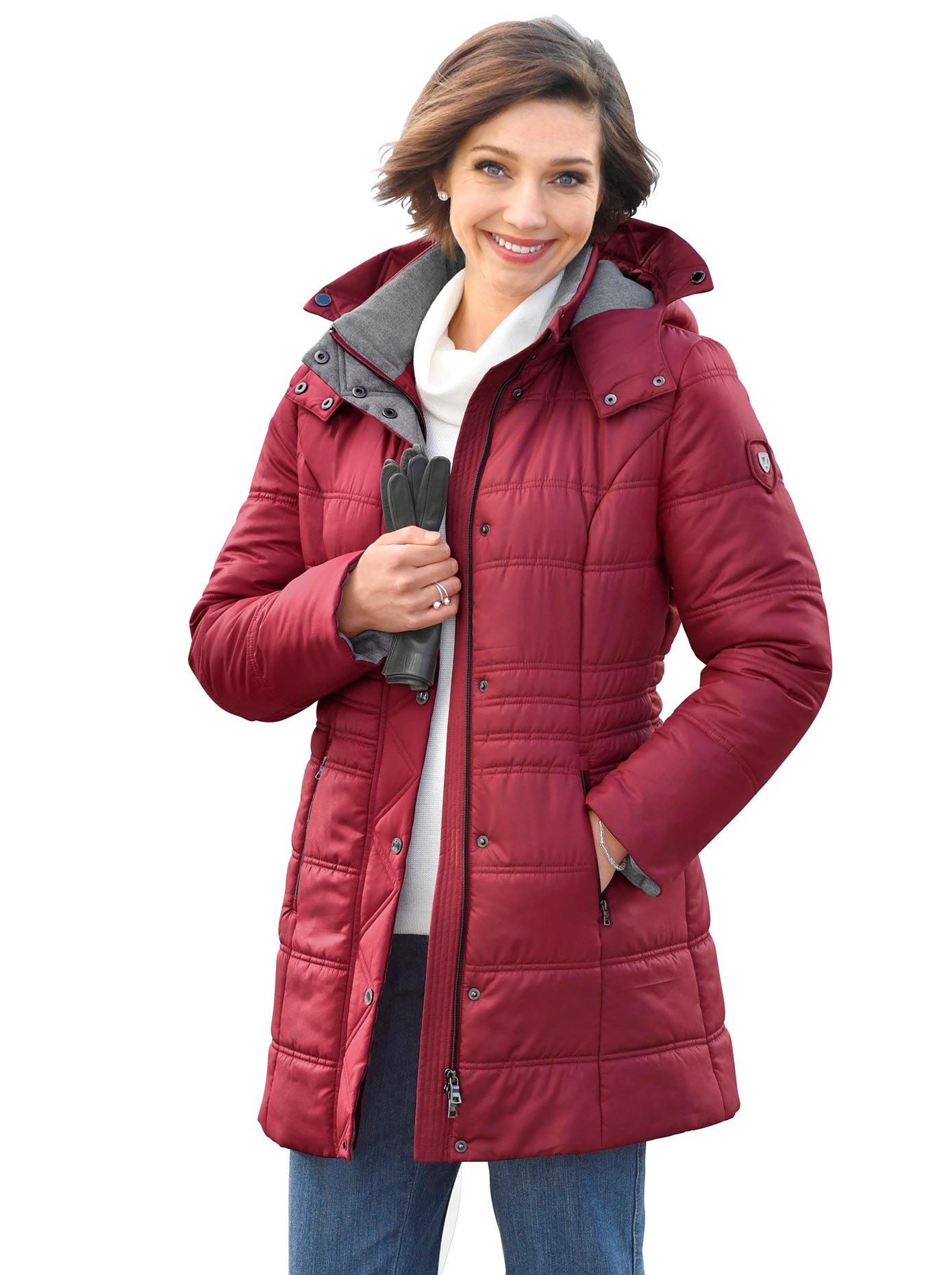 Casual Looks Steppjacke mit Kapuze