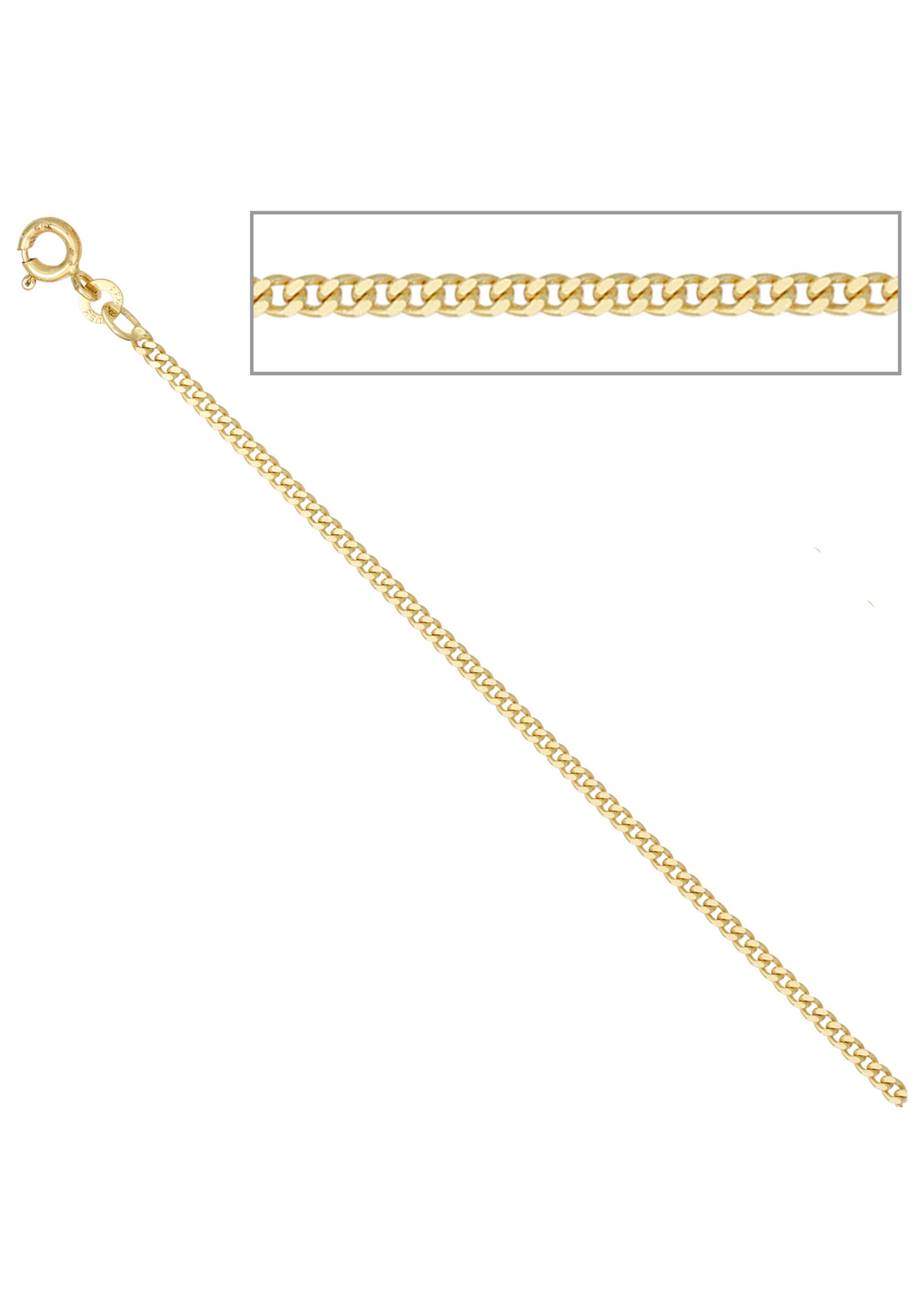 JOBO Goldkette, Panzerkette 585 Gold 60 cm 2,1 mm