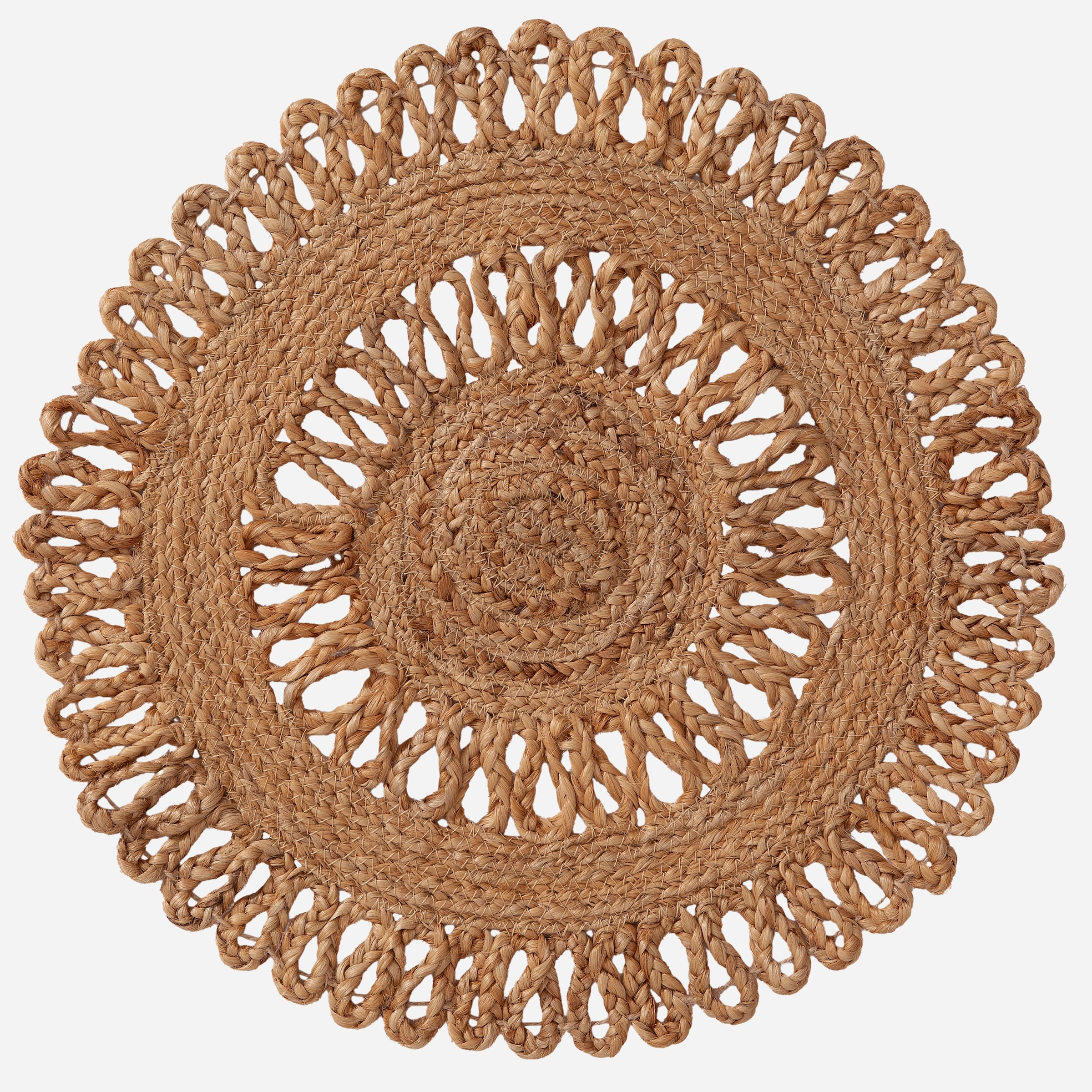 my home Platzset »Aimka«, (Set, 2 St., 2 Stück), Handgefertigt, 35x35, rund