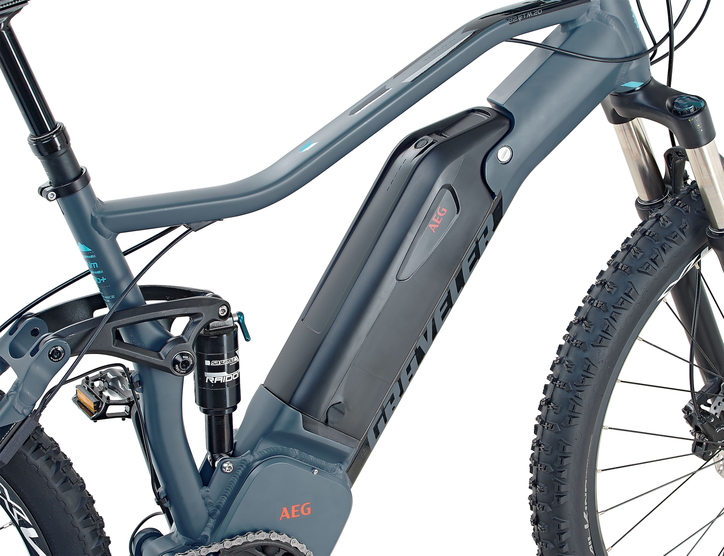 Prophete E-Bike »Graveler 22.ETM.20«, 10 Gang, Shimano, Deore XT, Mittelmotor 250 W, Pedelec, Elektrofahrrad für Damen u. Herren, MTB, Mountainbike