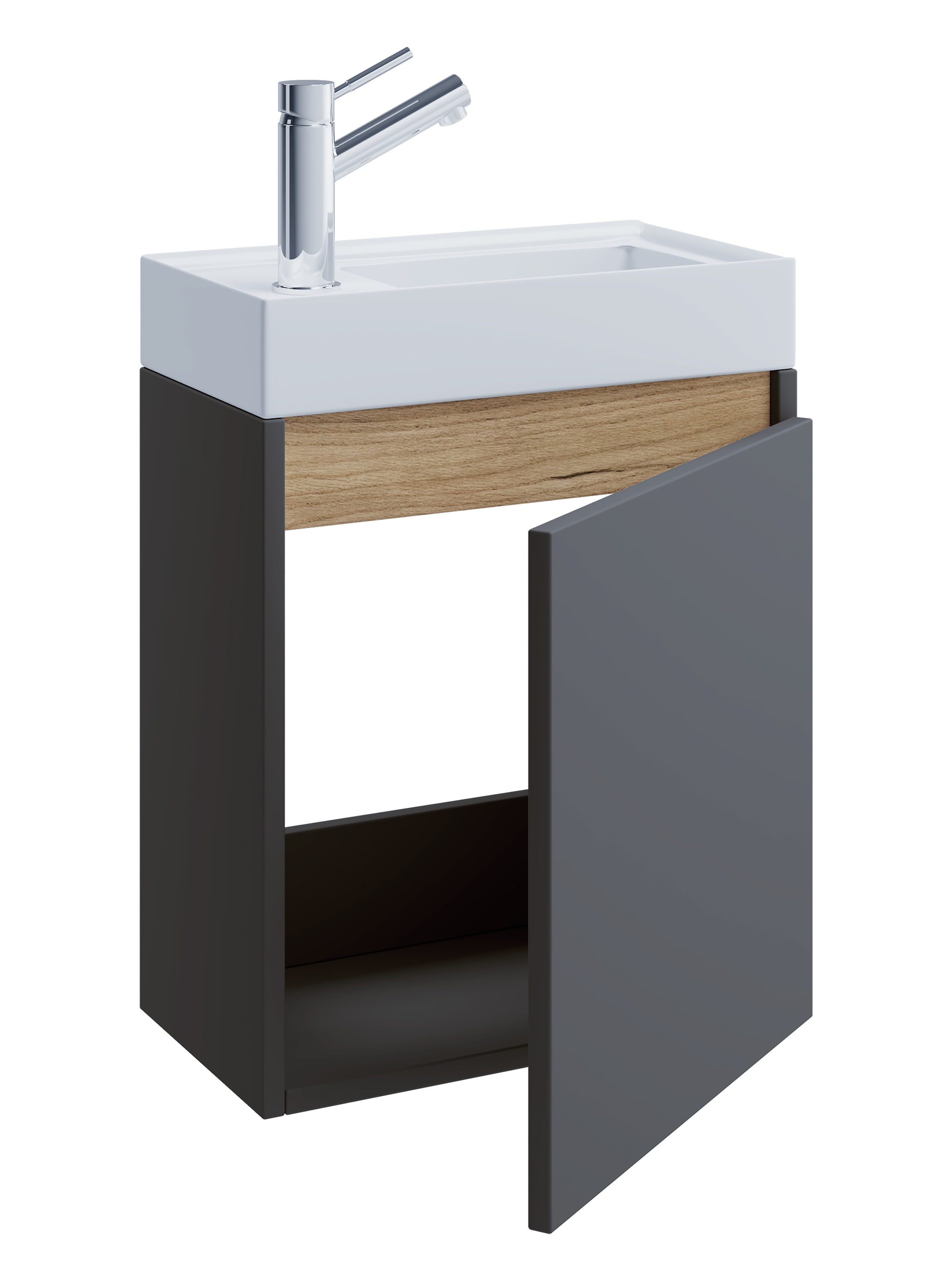 VCM Waschtisch »2 tlg. Hängeschrank Gäste-WC Waschbecken Softclose Cosila« 2 Stk. tlg.