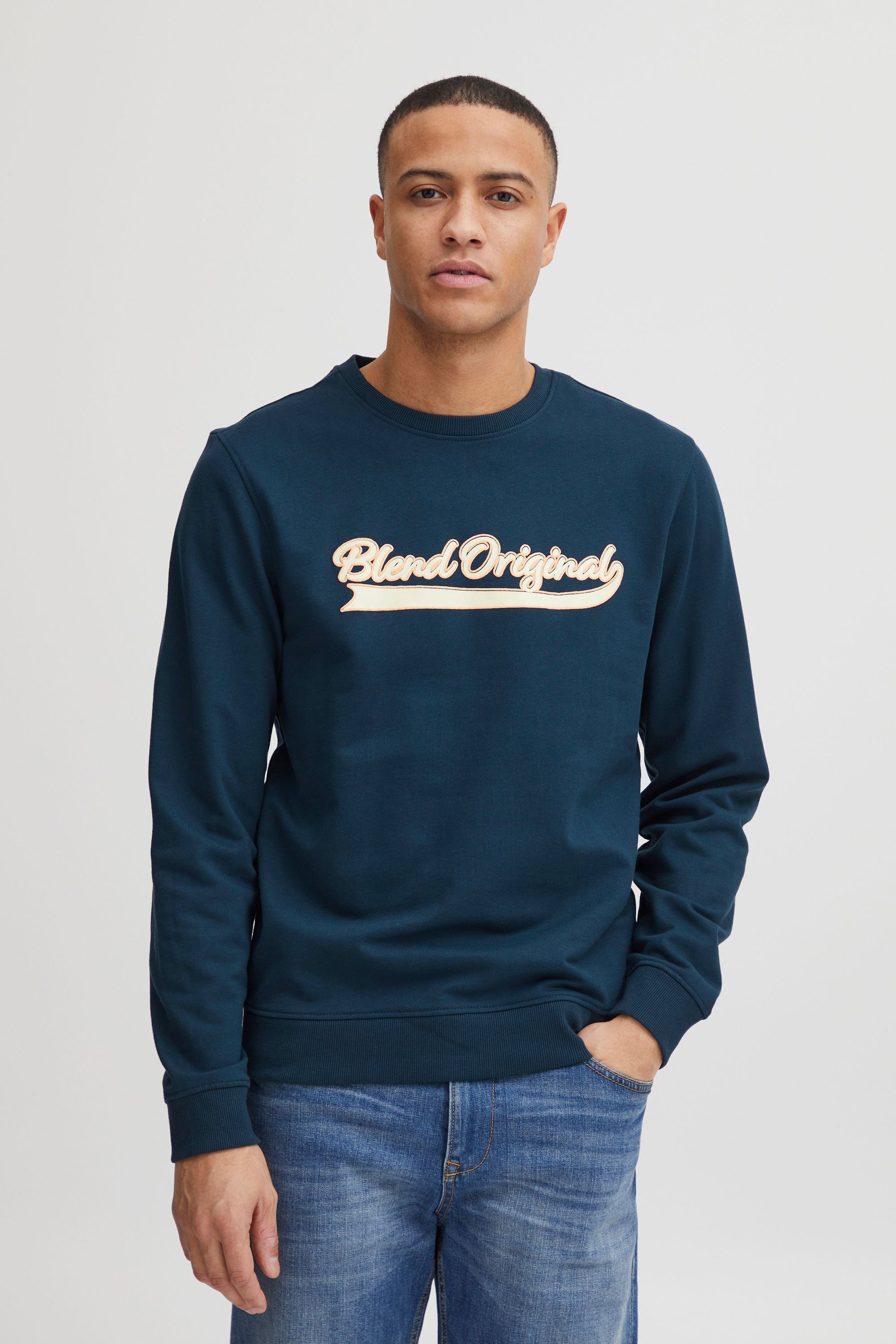 Blend Longpullover "BHSweatshirt" Klassisches Sweatshirt mit Rundhalsaussch günstig online kaufen