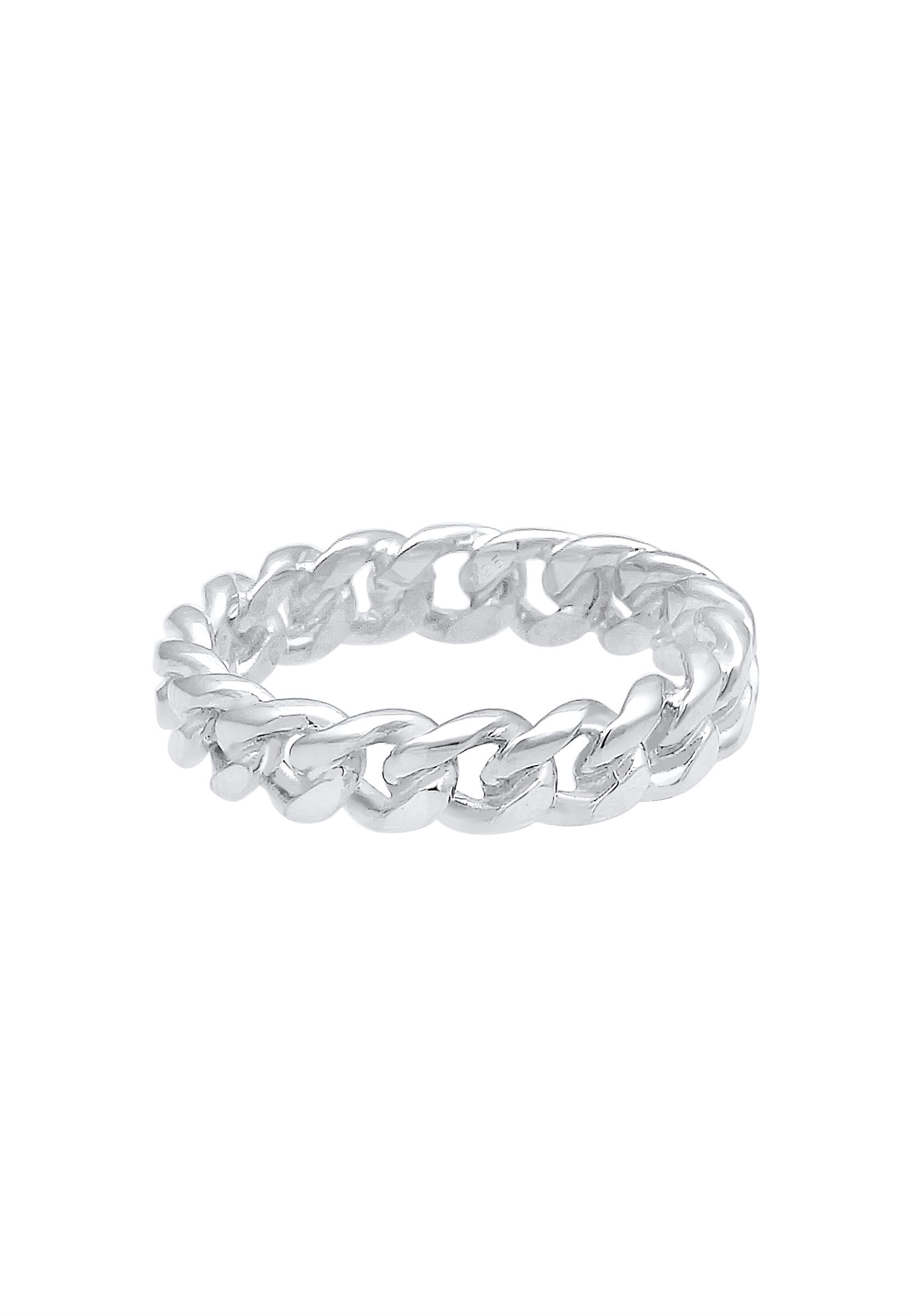 Elli Fingerring »Panzer Design Bandring 925 Silber«