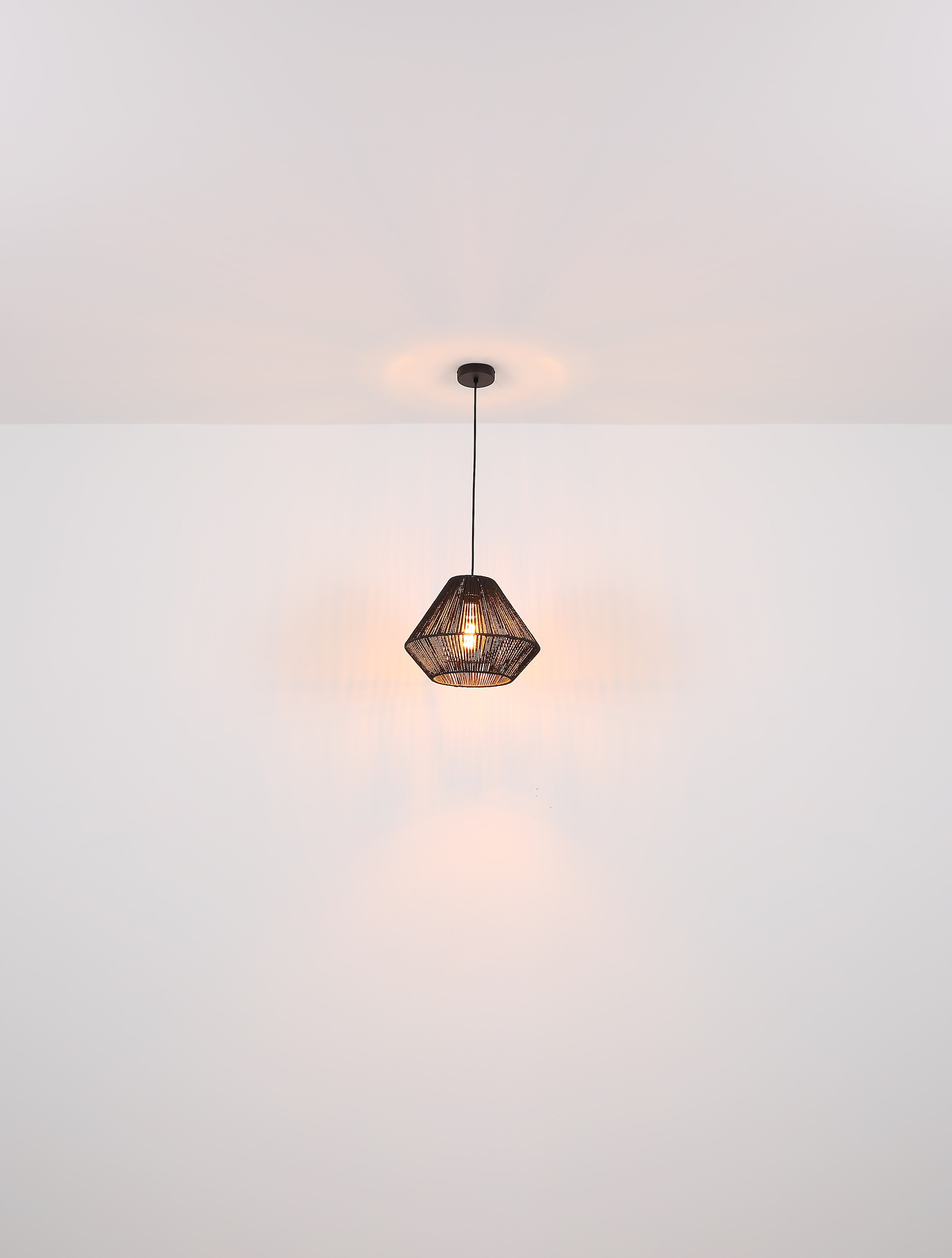 GLOBO LIGHTING Hängeleuchte »HOUDINI«, Leuchtmittel E27 | ohne Leuchtmittel, Hängelampe/Pendelleuchte/Esszimmer/Wohnzimmer/Esstisch
