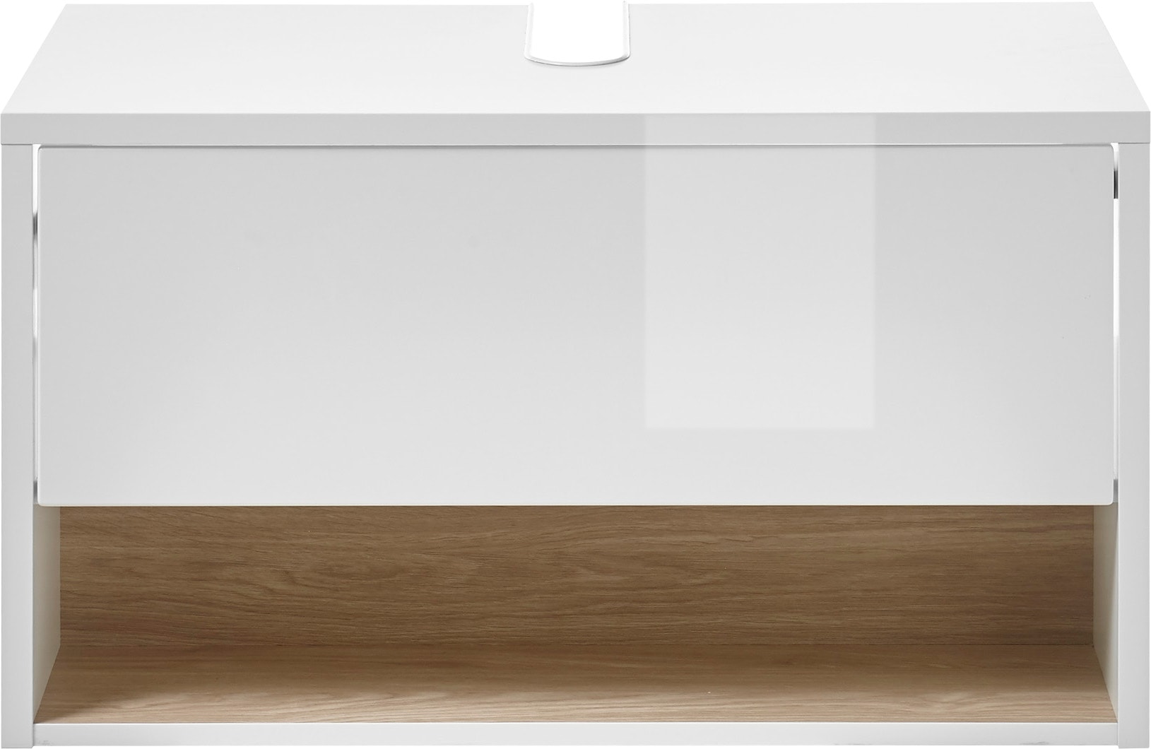 Places of Style Badmöbel-Set »Studio Line, Bad im modernen Design, 6-teiliges Badezimmer«, (6 St.), Schrank, Unterschrank und Spiegel, in zwei Farben verfügbar, Stauraum