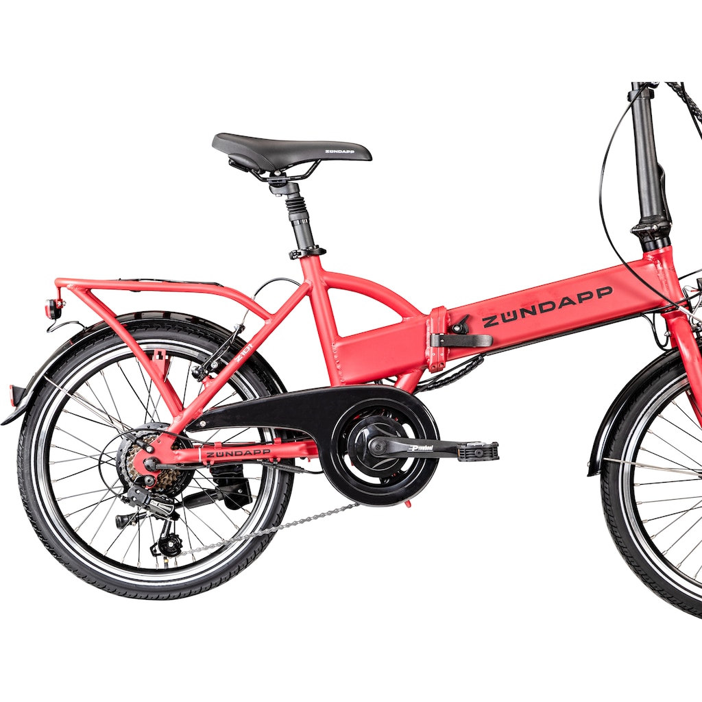 Zündapp E-Bike »Z101«, 6 Gang, Shimano, Tourney RD-TY300, Heckmotor 250 W