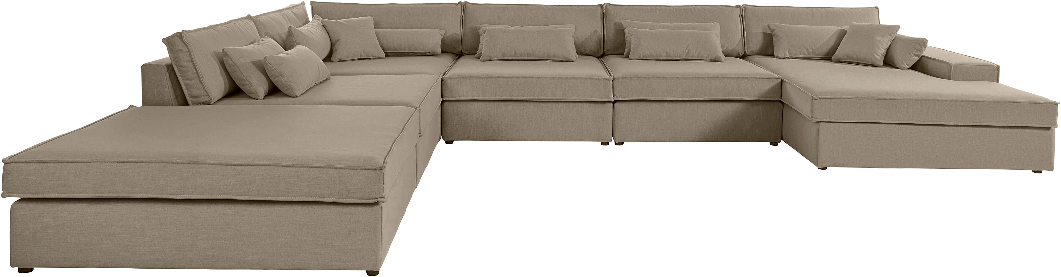 Thumbnail - OTTO home Wohnlandschaft "Enid U-Form" 6 Teile, bestehend aus Modulen, in vielen Bezügen, auch in Breitcord