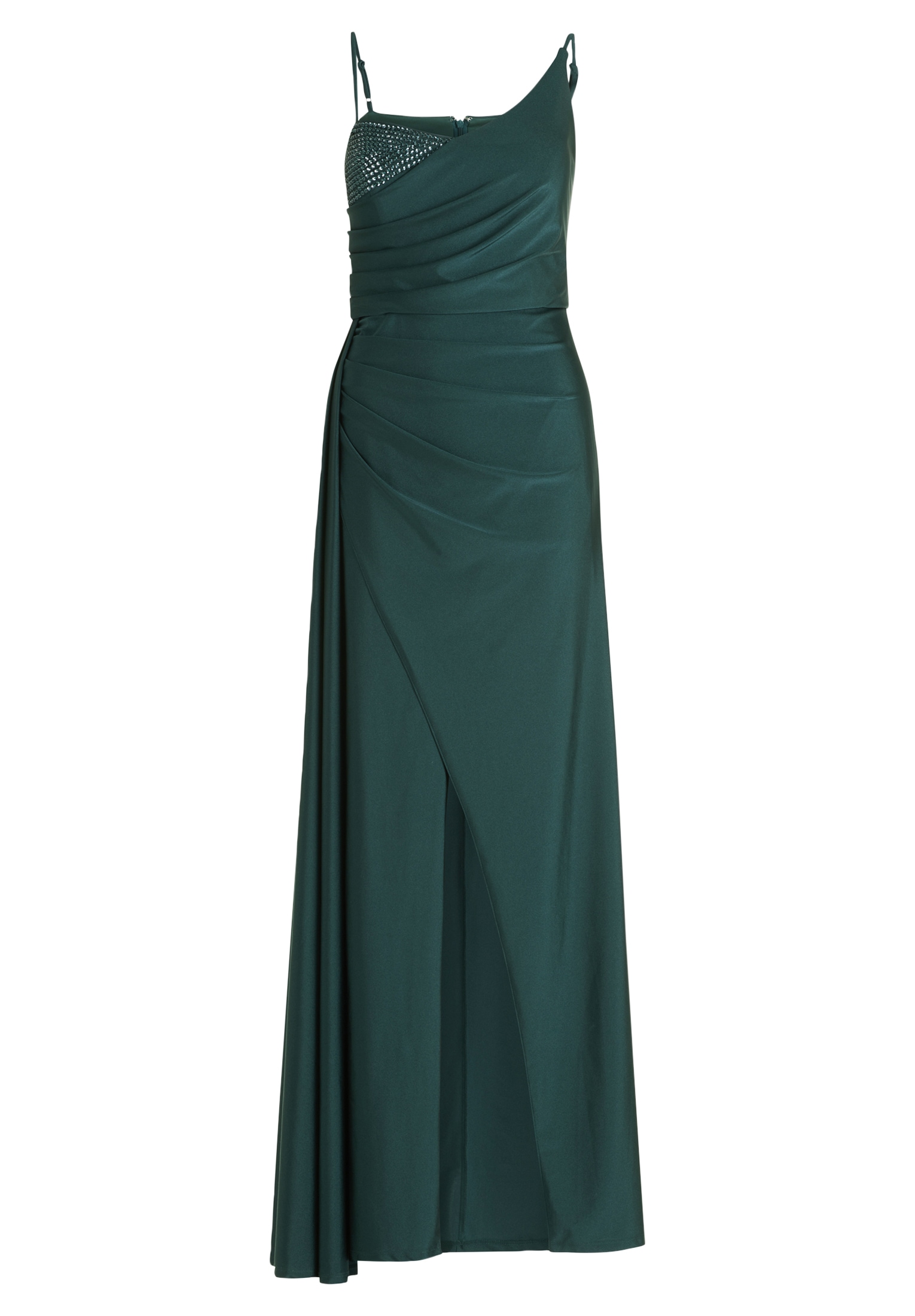 Vera Mont Abendkleid »Vera Mont Abendkleid mit Schmucksteinen«, Raffung