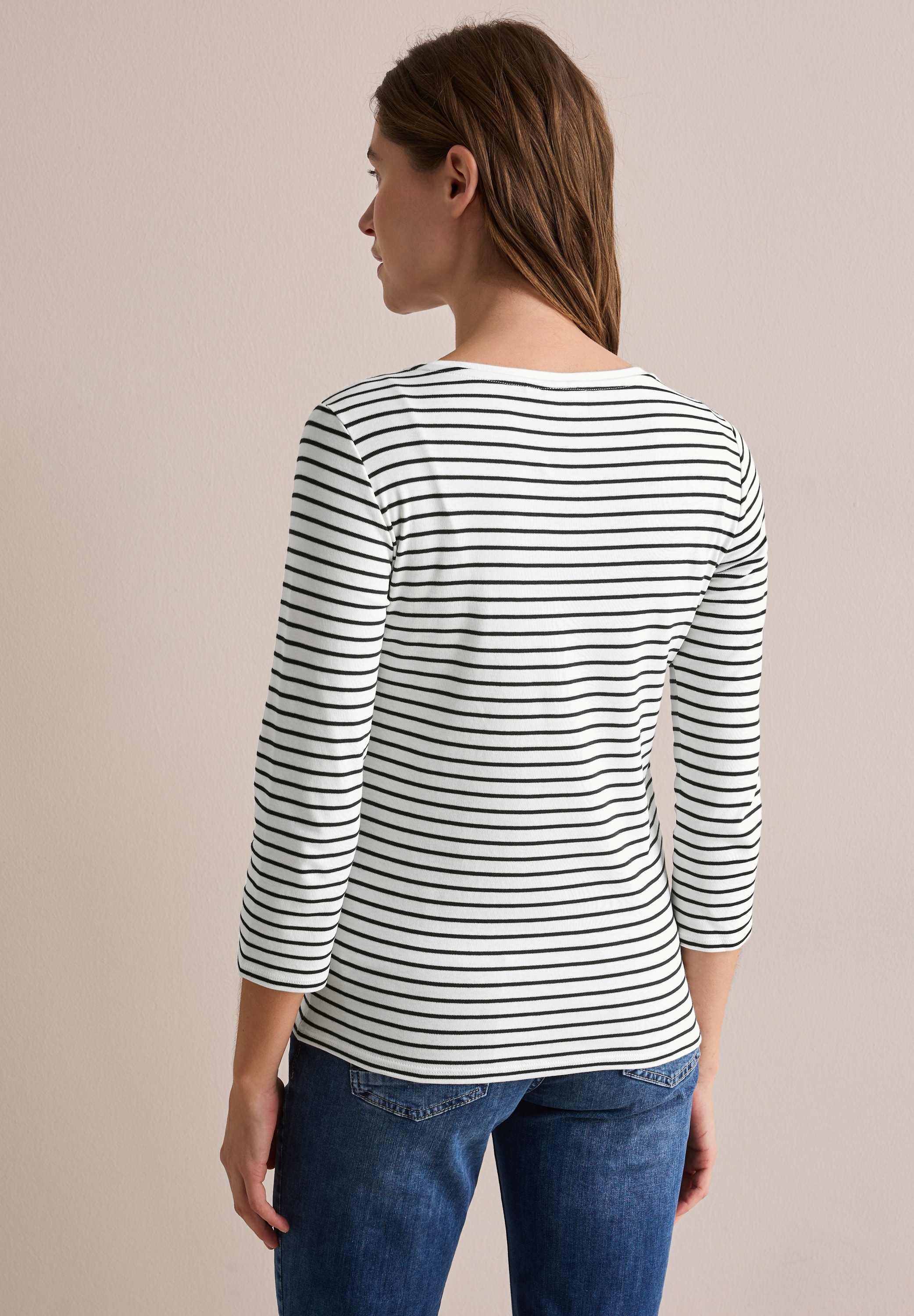 Cecil 3/4-Arm-Shirt, mit Streifenmuster