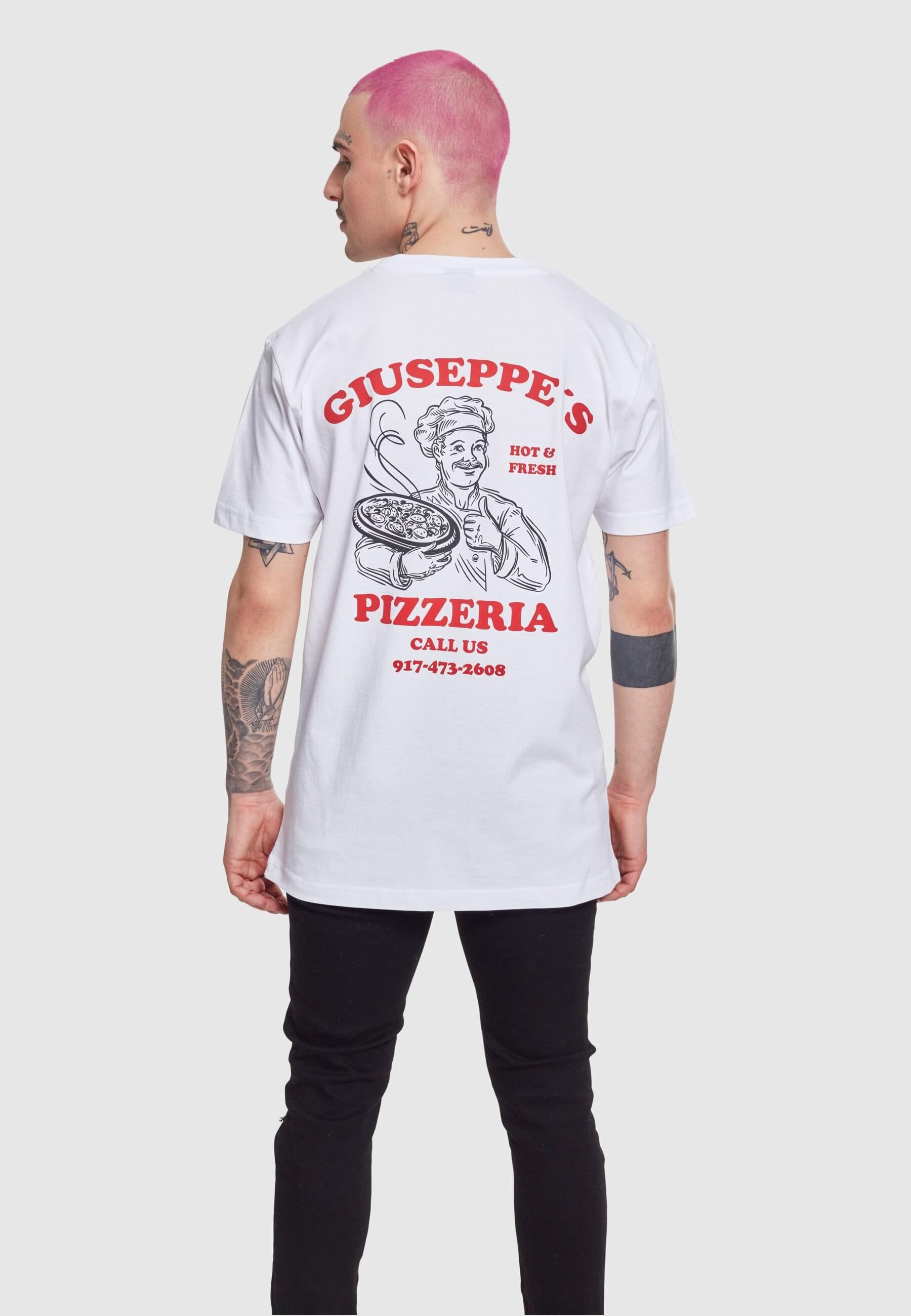 MisterTee Kurzarmshirt »MisterTee Herren Giuseppe's Pizzeria Tee«, (1 tlg.)