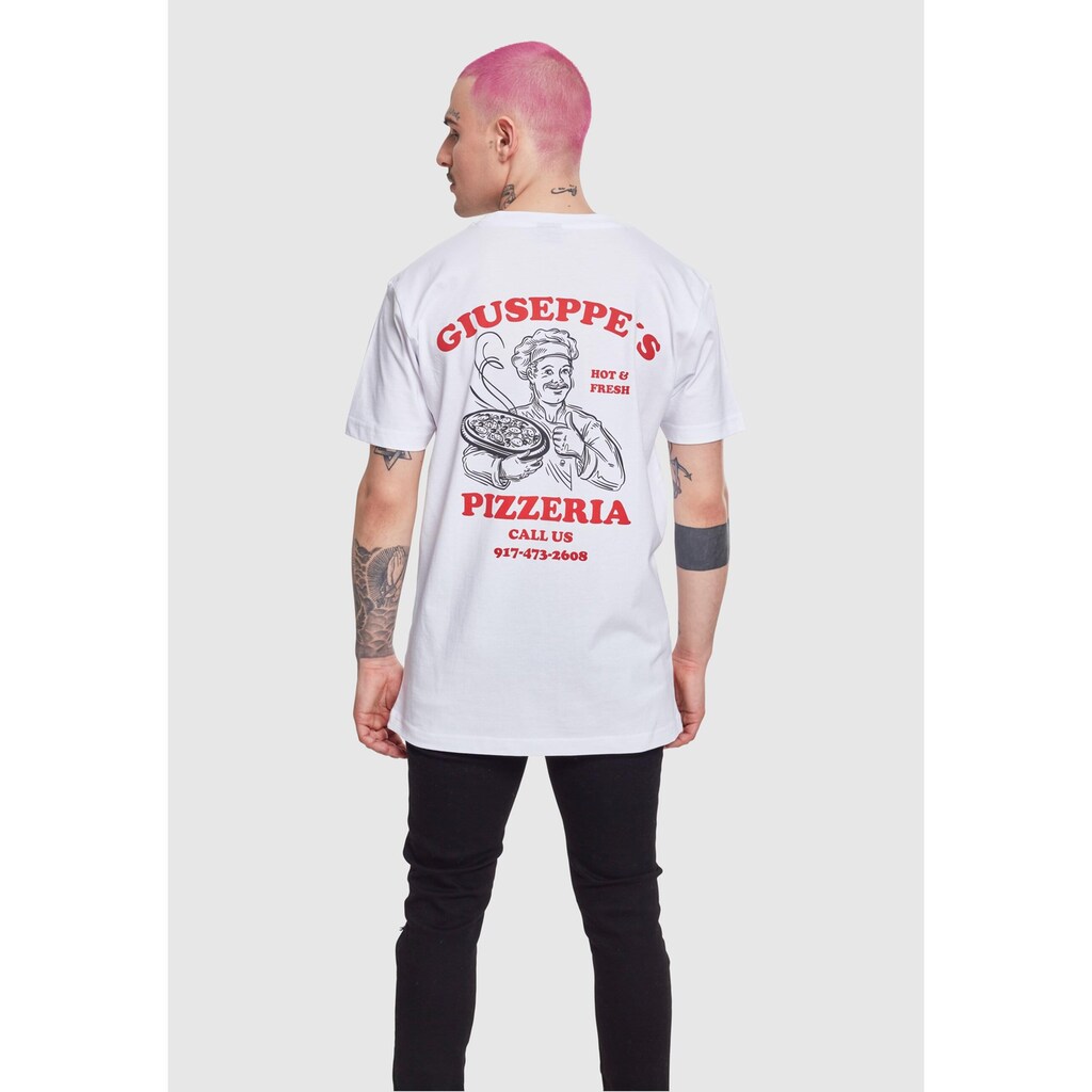 MisterTee Kurzarmshirt »MisterTee Herren Giuseppe's Pizzeria Tee«, (1 tlg.)