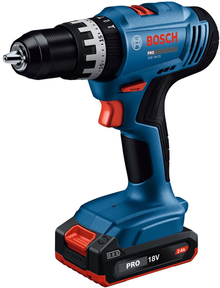 Bosch Professional Akku-Schlagbohrschrauber »GSB 18V-25« Set,  inkl. 2 Akkus und Ladegerät