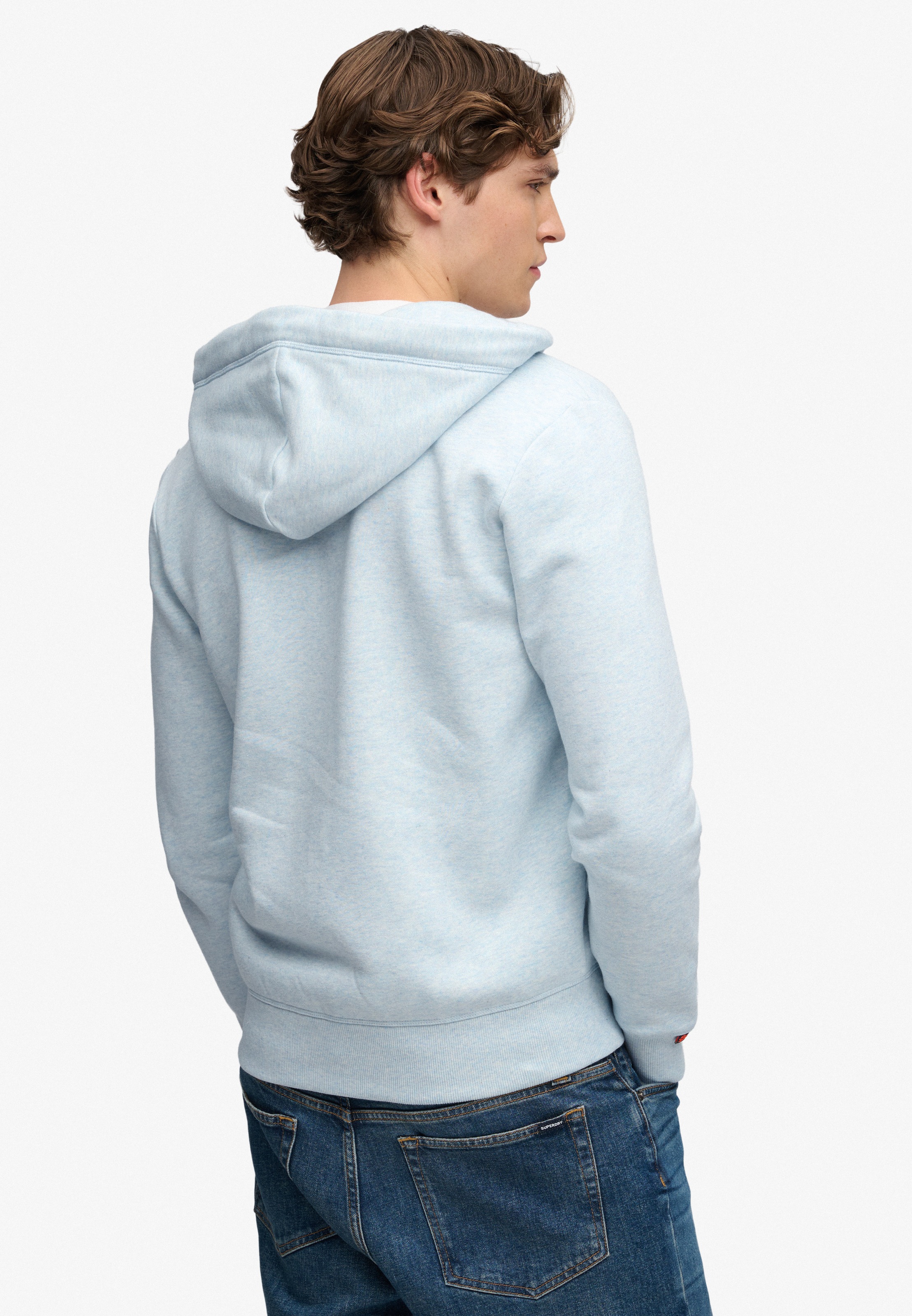 Superdry Kapuzensweatjacke »ESSENTIAL LOGO ZIP HOODIE HB« Baumwollmischung, slim fit