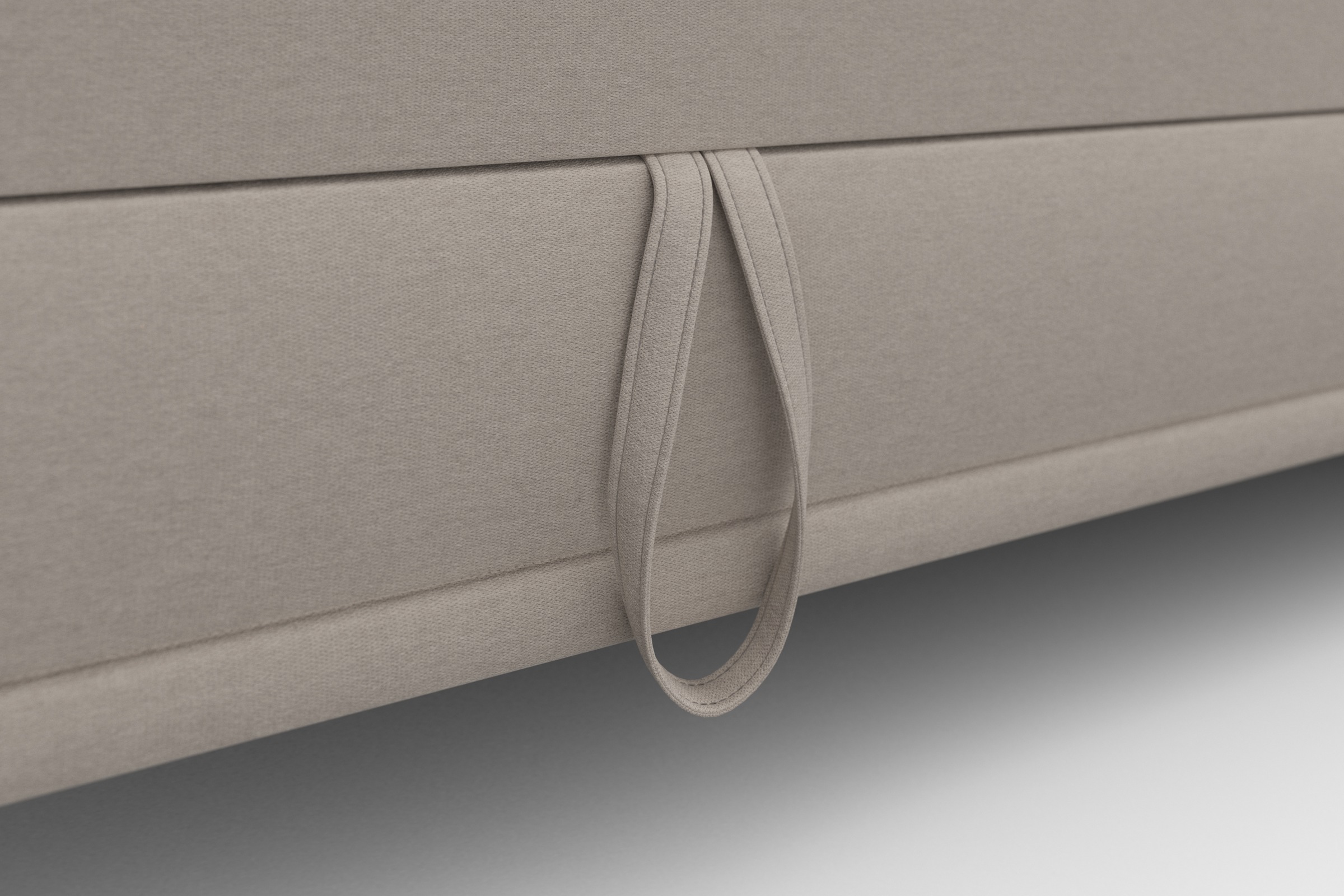 sit&more Ecksofa »Cabrio L-Form, mit Sitztiefenverstellung, Arm- und Kopfteilverstellung«, 2 Nierenkissen, Federkern, optional Bettfunktion und Stauraum