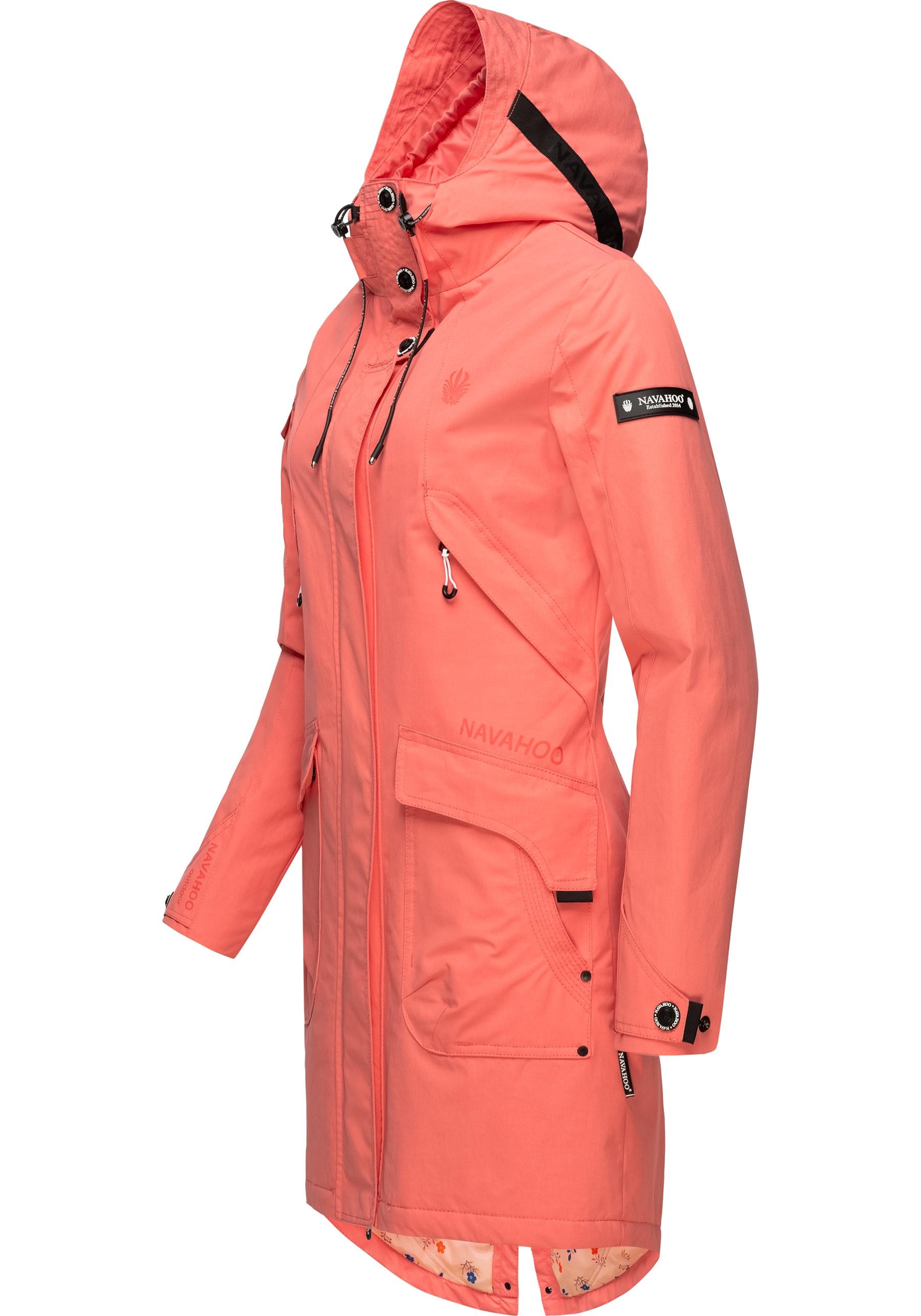 Navahoo Outdoorjacke »Pfefferschote«, mit Kapuze, moderne Damen Übergangsjacke mit Kapuze