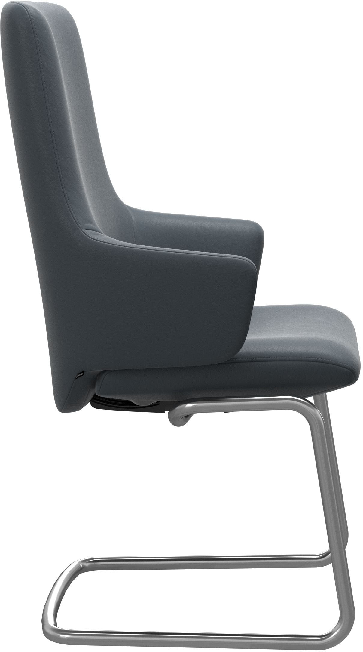 Stressless® Polsterstuhl »Laurel«, Leder BATICK, High Back mit Armlehne, Größe L, mit Beinen aus Stahl in Chrom