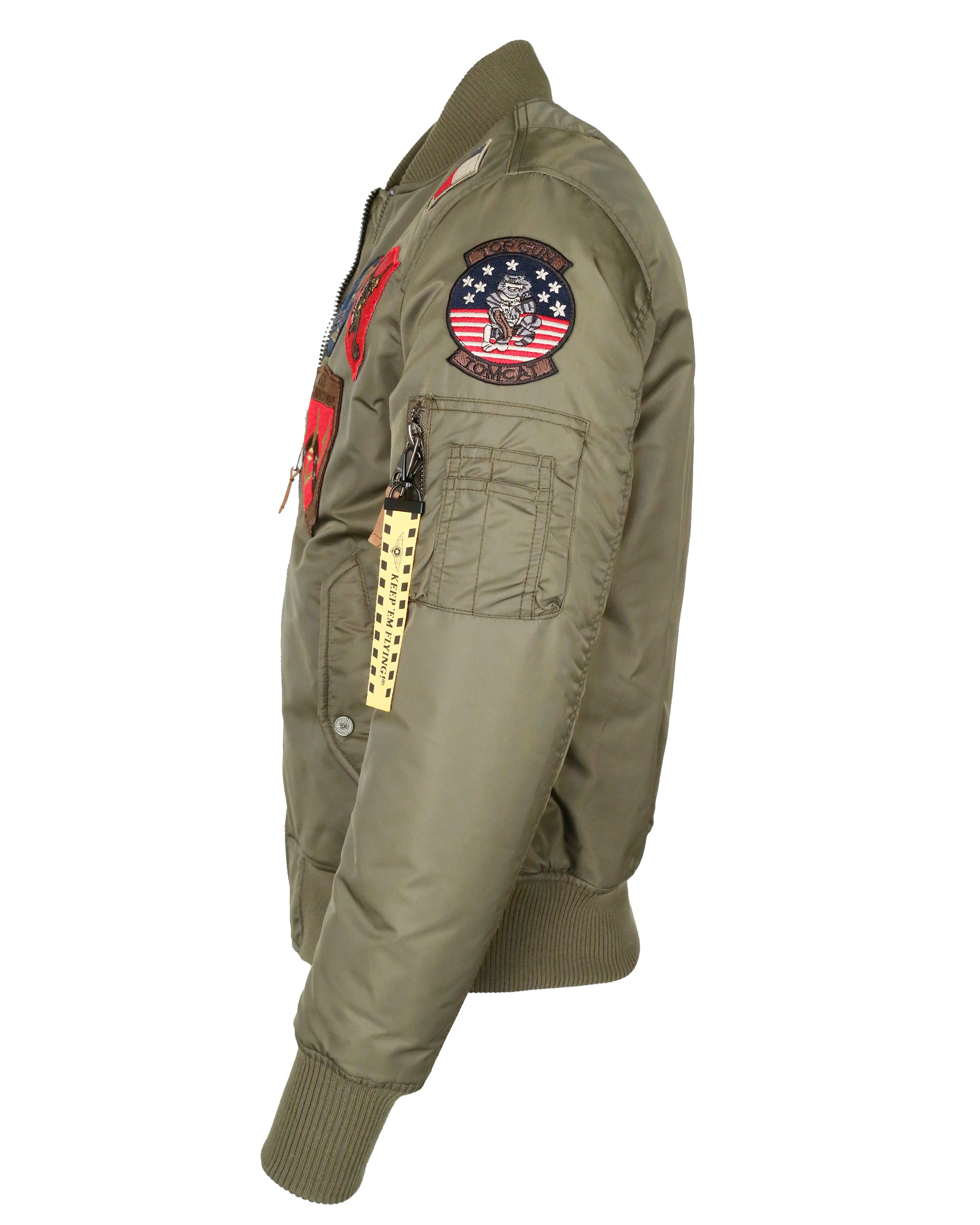 Thumbnail - TOP GUN Bomberjacke "im Pilotenstil mit Patches TG20191053"