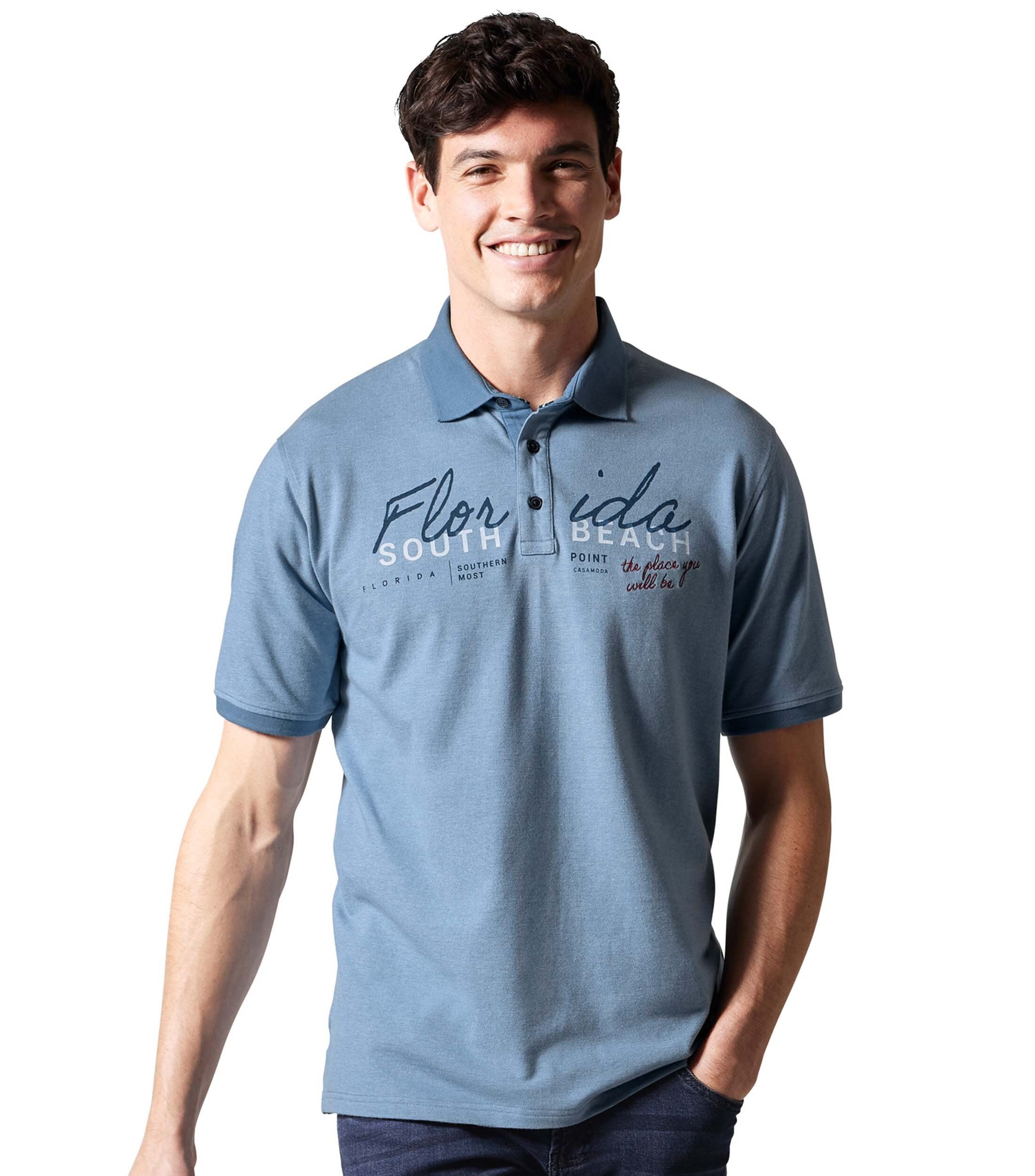 CASAMODA Poloshirt "CASAMODA Polo-Shirt uni" günstig online kaufen