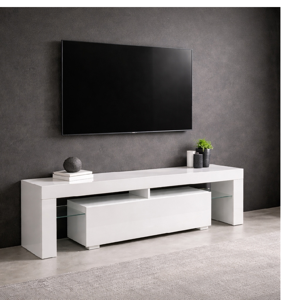 OTTO home Lowboard »MONICA, TV-Board, TV-Kommode, TV-Schrank, TV-Unterschrank, TV-Möbel« Modernes Hochglanz TV-Board in 2 Farben, grifflos mit Push-to-Open