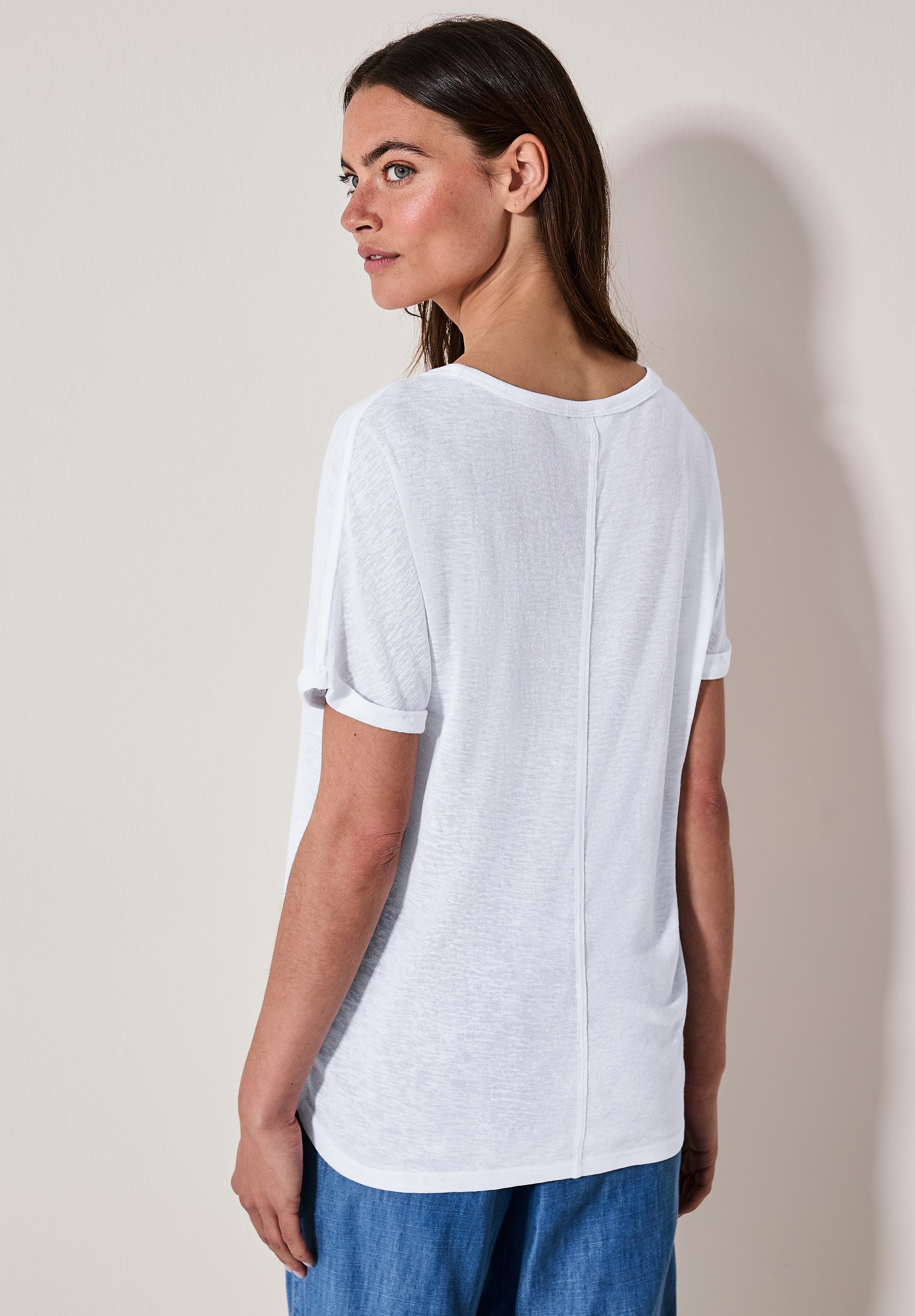 Cecil Print-Shirt, im angenehmen Materialmix