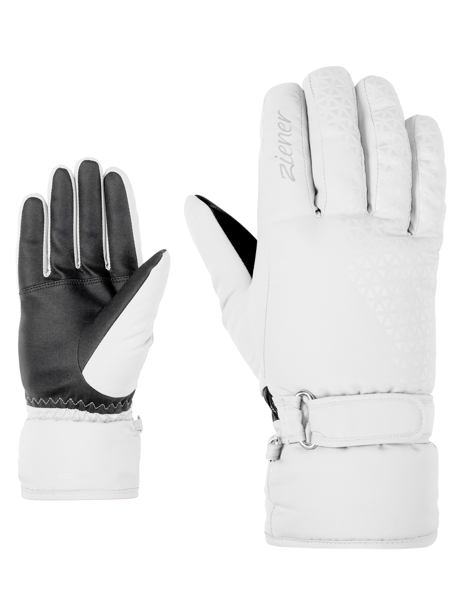 Ziener Skihandschuhe "KISAR-Z AQUASHIELD DAMEN" wasserdicht, winddicht, atmungsaktiv, warm, weiches Fleece-Futter