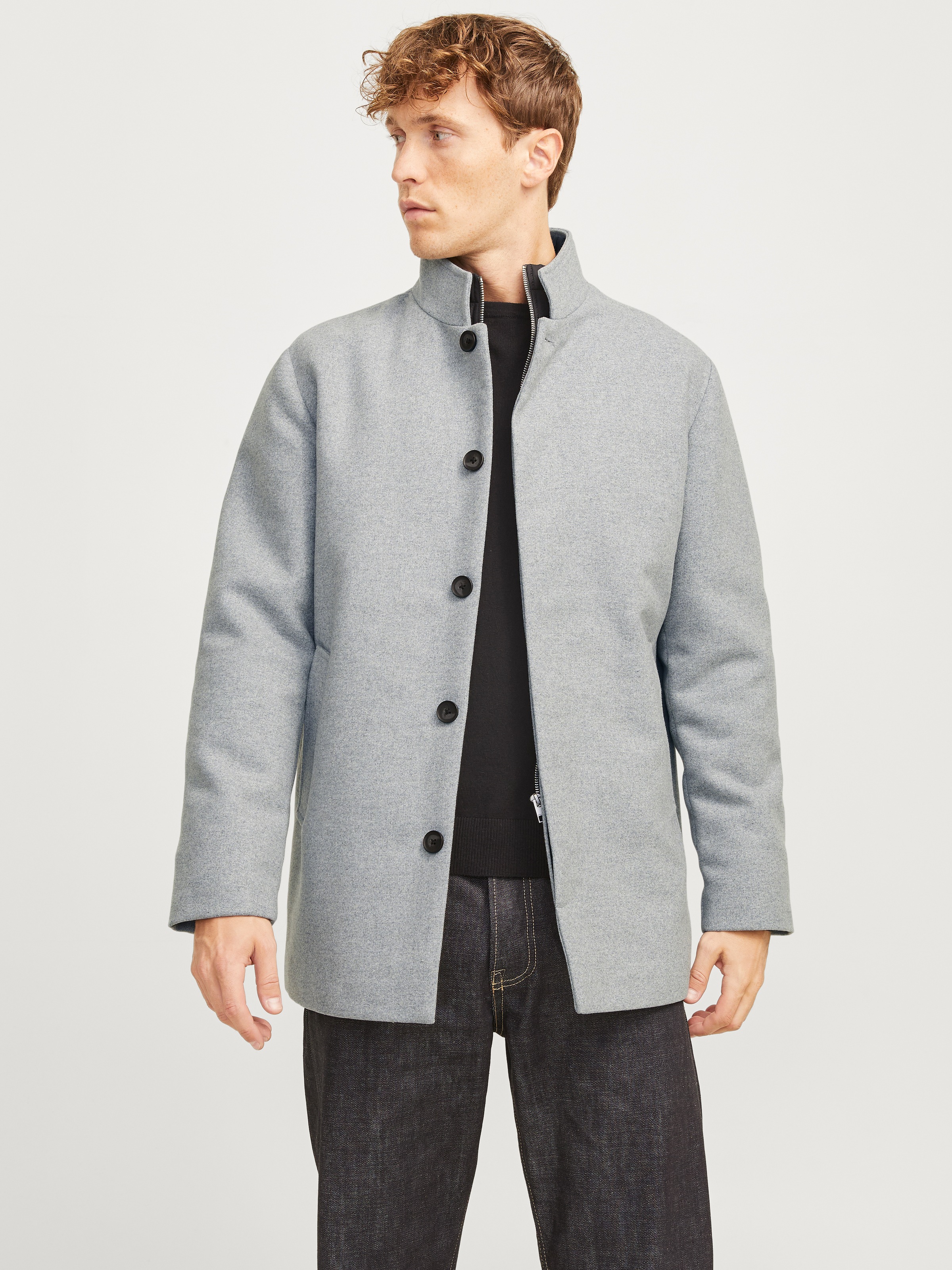 Jack & Jones Wolljacke "JJEHARRISON WOOL JACKET SN" Materialmix, regular fi günstig online kaufen